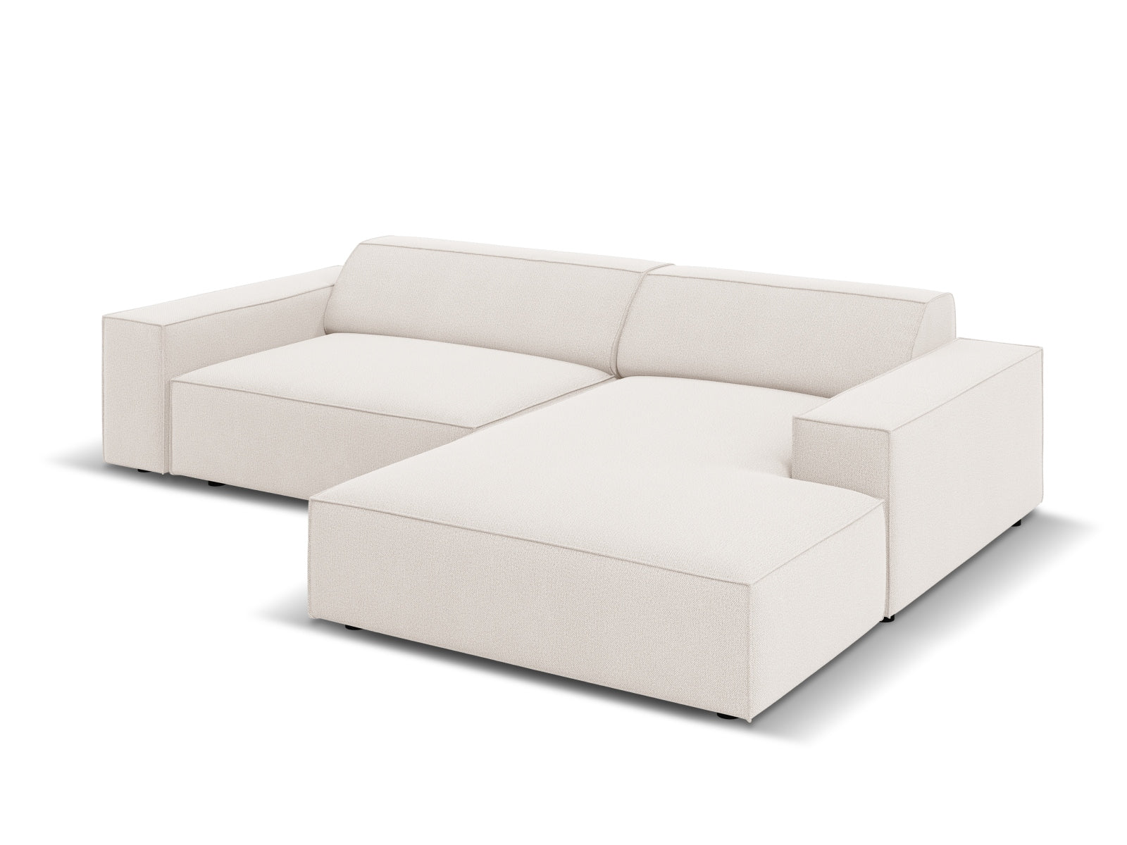 Jodie Modulares Ecksofa rechts 3 Sitzer in Light Beige-Megan präsentiert im Onlineshop von KAQTU Design AG. L-Sofa rechts ist von Micadoni