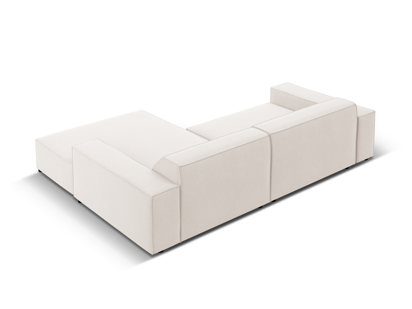 Jodie Modulares Ecksofa rechts 3 Sitzer in Light Beige-Megan präsentiert im Onlineshop von KAQTU Design AG. L-Sofa rechts ist von Micadoni