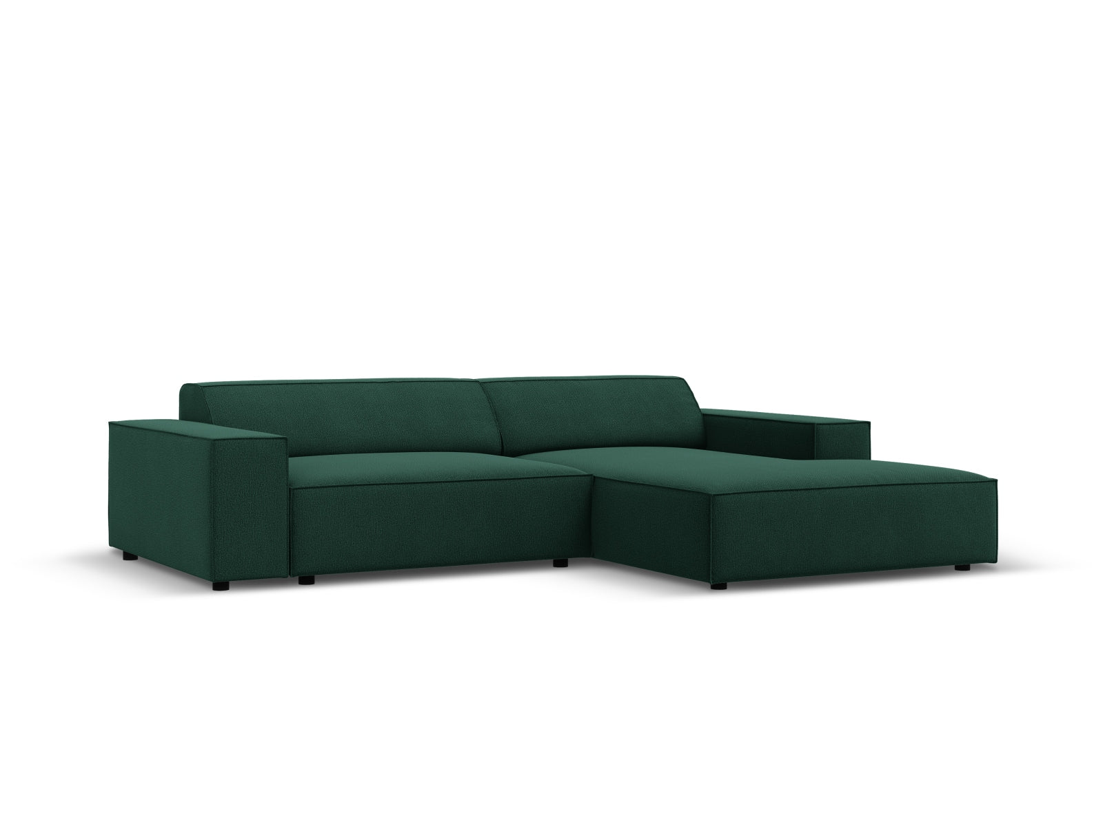 Jodie Modulares Ecksofa rechts 3 Sitzer in Green-Megan präsentiert im Onlineshop von KAQTU Design AG. L-Sofa rechts ist von Micadoni