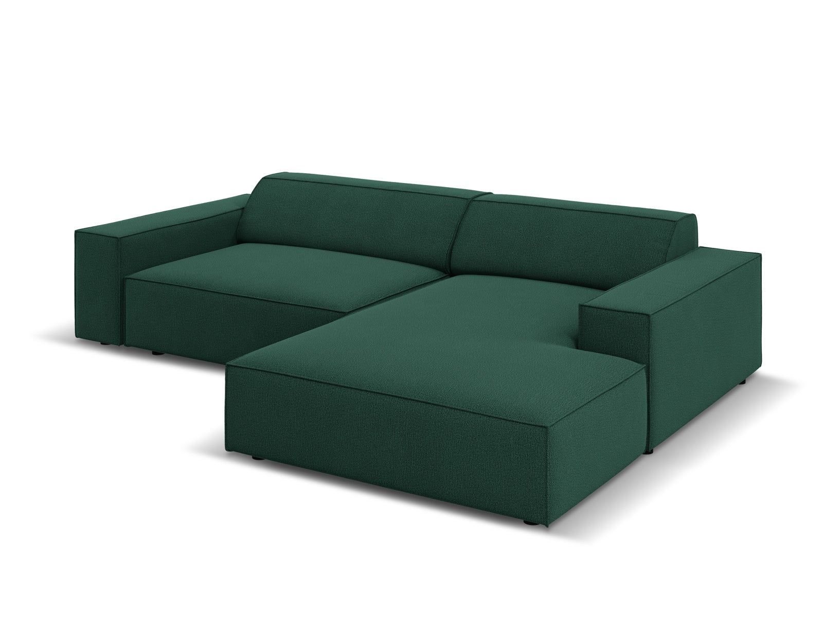 Jodie Modulares Ecksofa rechts 3 Sitzer in Green-Megan präsentiert im Onlineshop von KAQTU Design AG. L-Sofa rechts ist von Micadoni