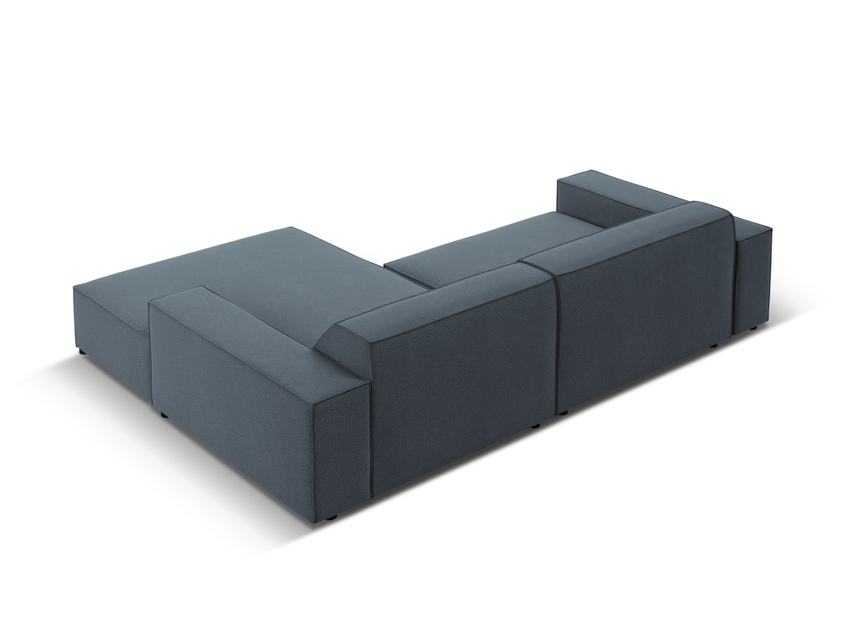 Jodie Modulares Ecksofa rechts 3 Sitzer in Blue-Megan präsentiert im Onlineshop von KAQTU Design AG. L-Sofa rechts ist von Micadoni