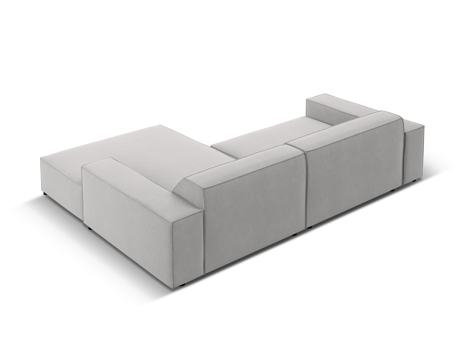 Jodie Modulares Ecksofa rechts 3 Sitzer in Light Grey-Megan präsentiert im Onlineshop von KAQTU Design AG. L-Sofa rechts ist von Micadoni