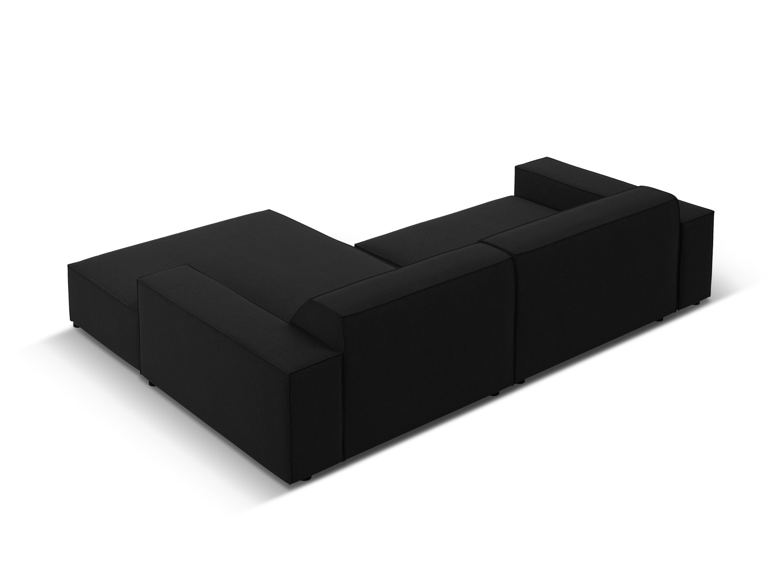Jodie Modulares Ecksofa rechts 3 Sitzer in Black-Megan präsentiert im Onlineshop von KAQTU Design AG. L-Sofa rechts ist von Micadoni