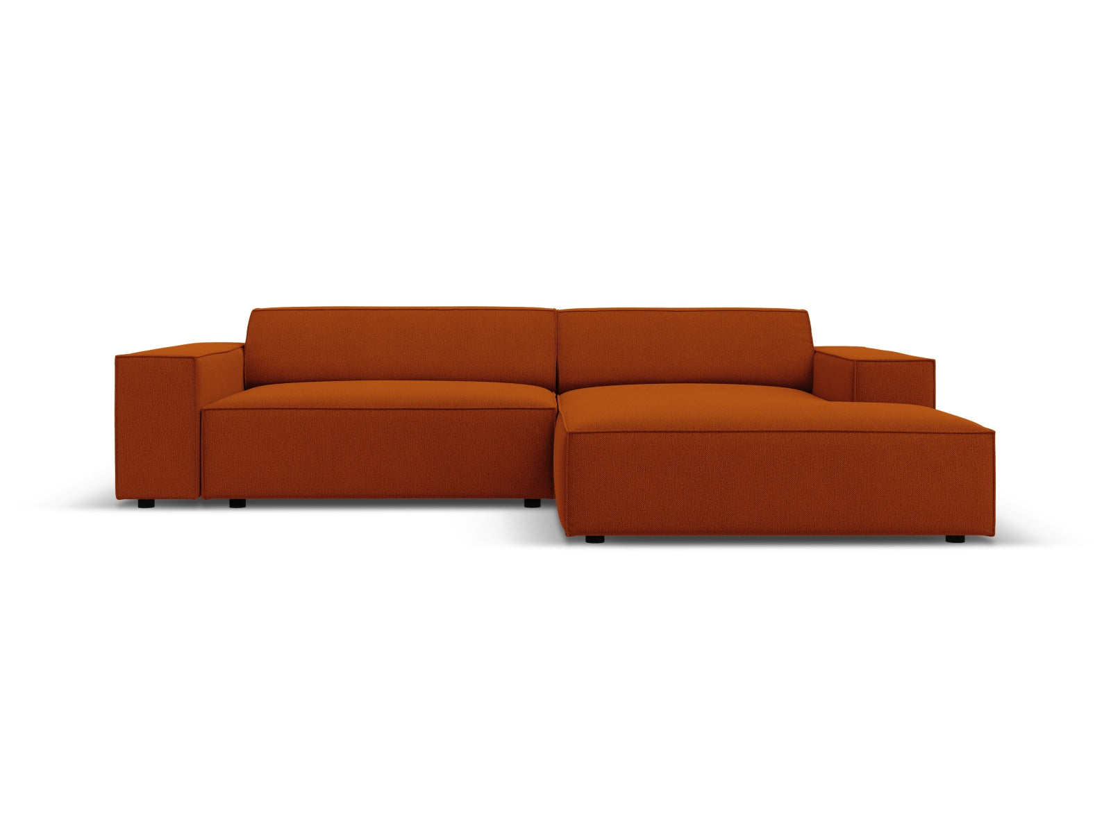 Jodie Modulares Ecksofa rechts 3 Sitzer in Terracotta-Megan präsentiert im Onlineshop von KAQTU Design AG. L-Sofa rechts ist von Micadoni