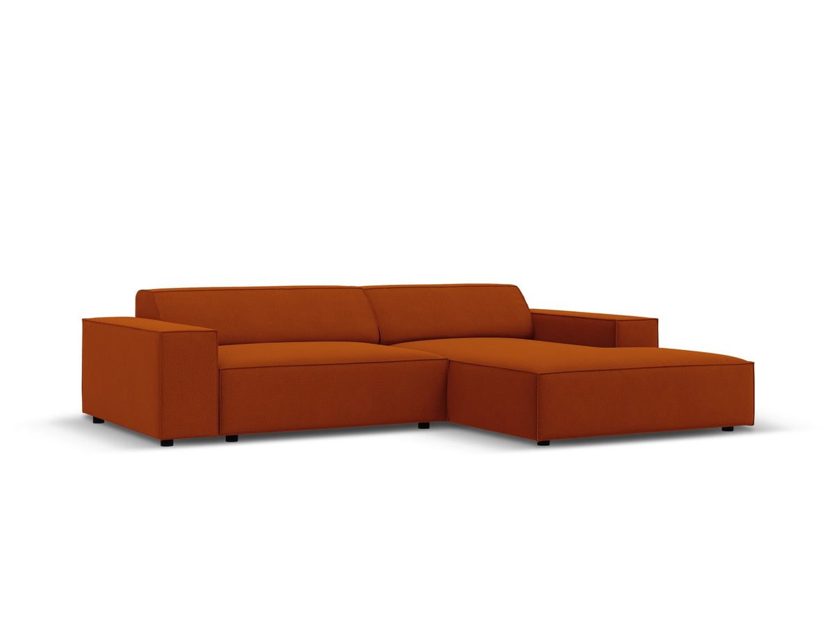 Jodie Modulares Ecksofa rechts 3 Sitzer in Terracotta-Megan präsentiert im Onlineshop von KAQTU Design AG. L-Sofa rechts ist von Micadoni