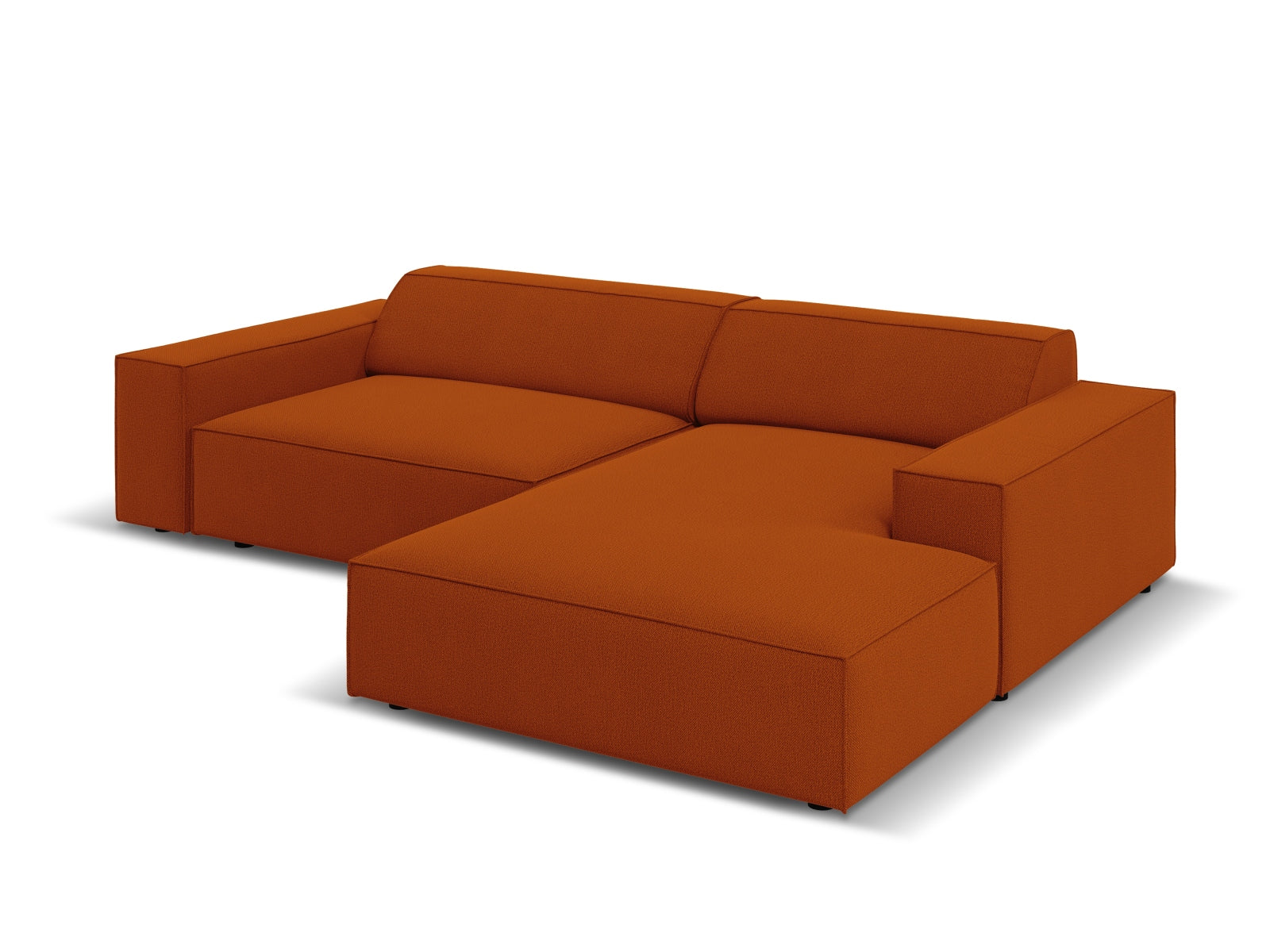 Jodie Modulares Ecksofa rechts 3 Sitzer in Terracotta-Megan präsentiert im Onlineshop von KAQTU Design AG. L-Sofa rechts ist von Micadoni