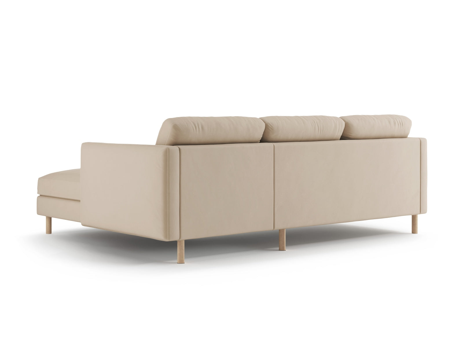 Erleben Sie das Eden Velour Ecksofa rechts von Micadoni: Stilvolles Design, luxuriöses Velours und hervorragender Komfort für Ihr Zuhause.