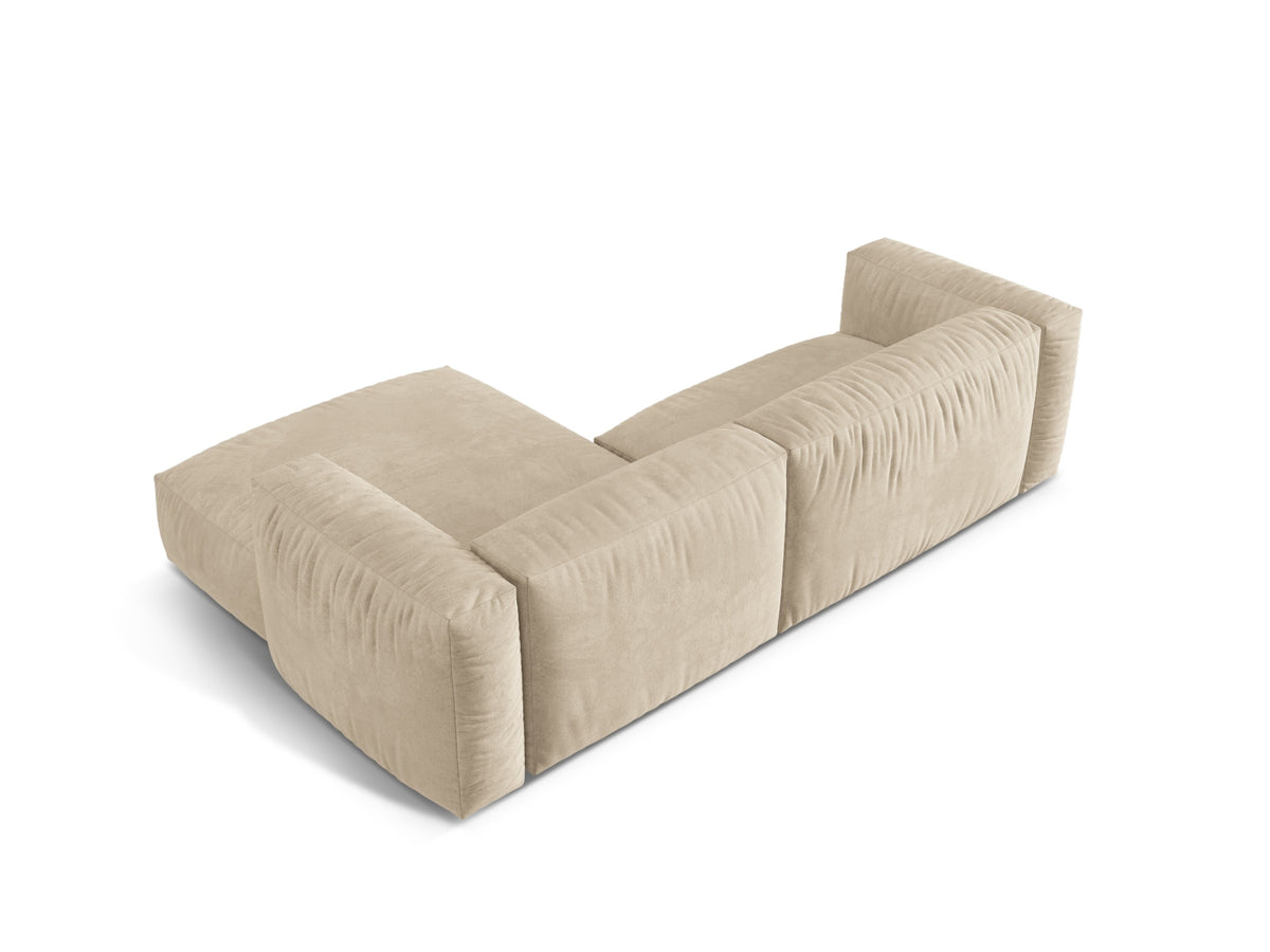 Martina Modulares Ecksofa rechts 2 Sitzer in Light Beige-Vogue präsentiert im Onlineshop von KAQTU Design AG. L-Sofa rechts ist von Micadoni