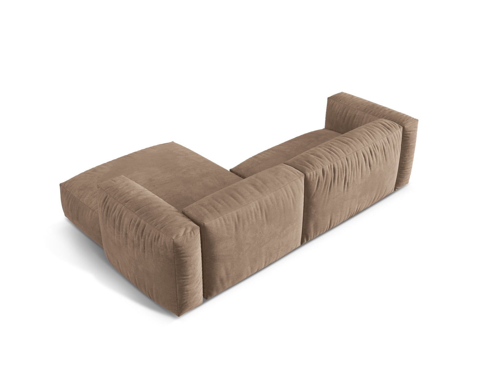 Martina Modulares Ecksofa rechts 2 Sitzer in Dark Beige-Vogue präsentiert im Onlineshop von KAQTU Design AG. L-Sofa rechts ist von Micadoni