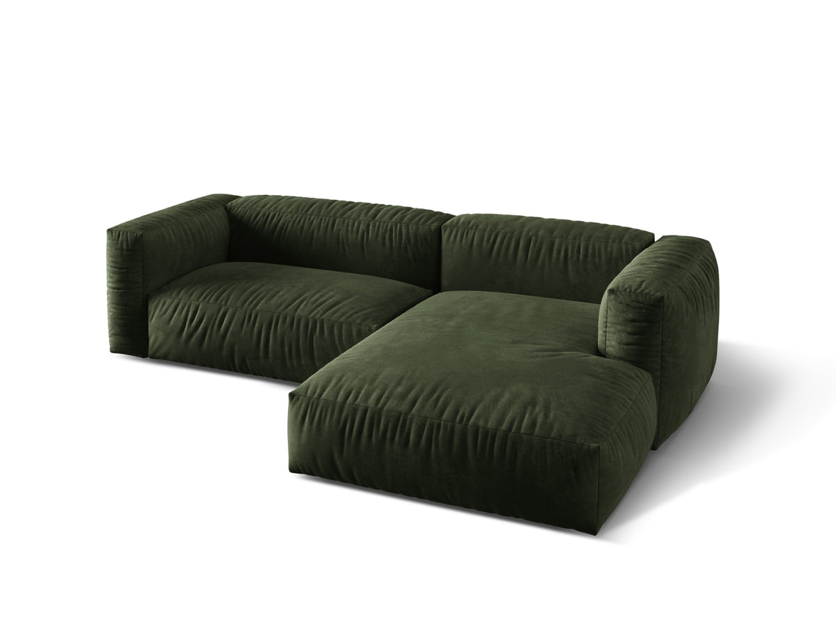 Martina Modulares Ecksofa rechts 2 Sitzer in Green-Vogue präsentiert im Onlineshop von KAQTU Design AG. L-Sofa rechts ist von Micadoni