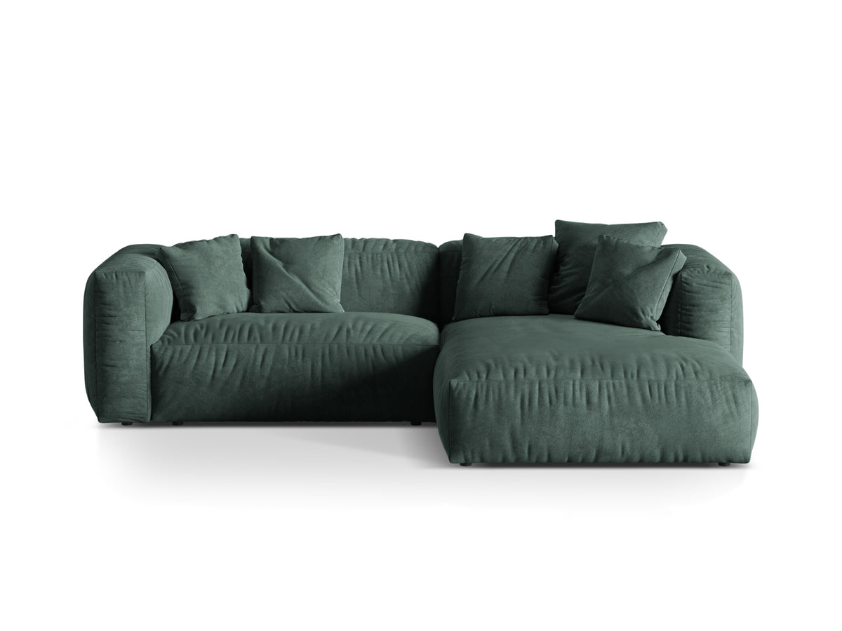 Martina Modulares Ecksofa rechts 2 Sitzer in Petrol-Vogue präsentiert im Onlineshop von KAQTU Design AG. L-Sofa rechts ist von Micadoni