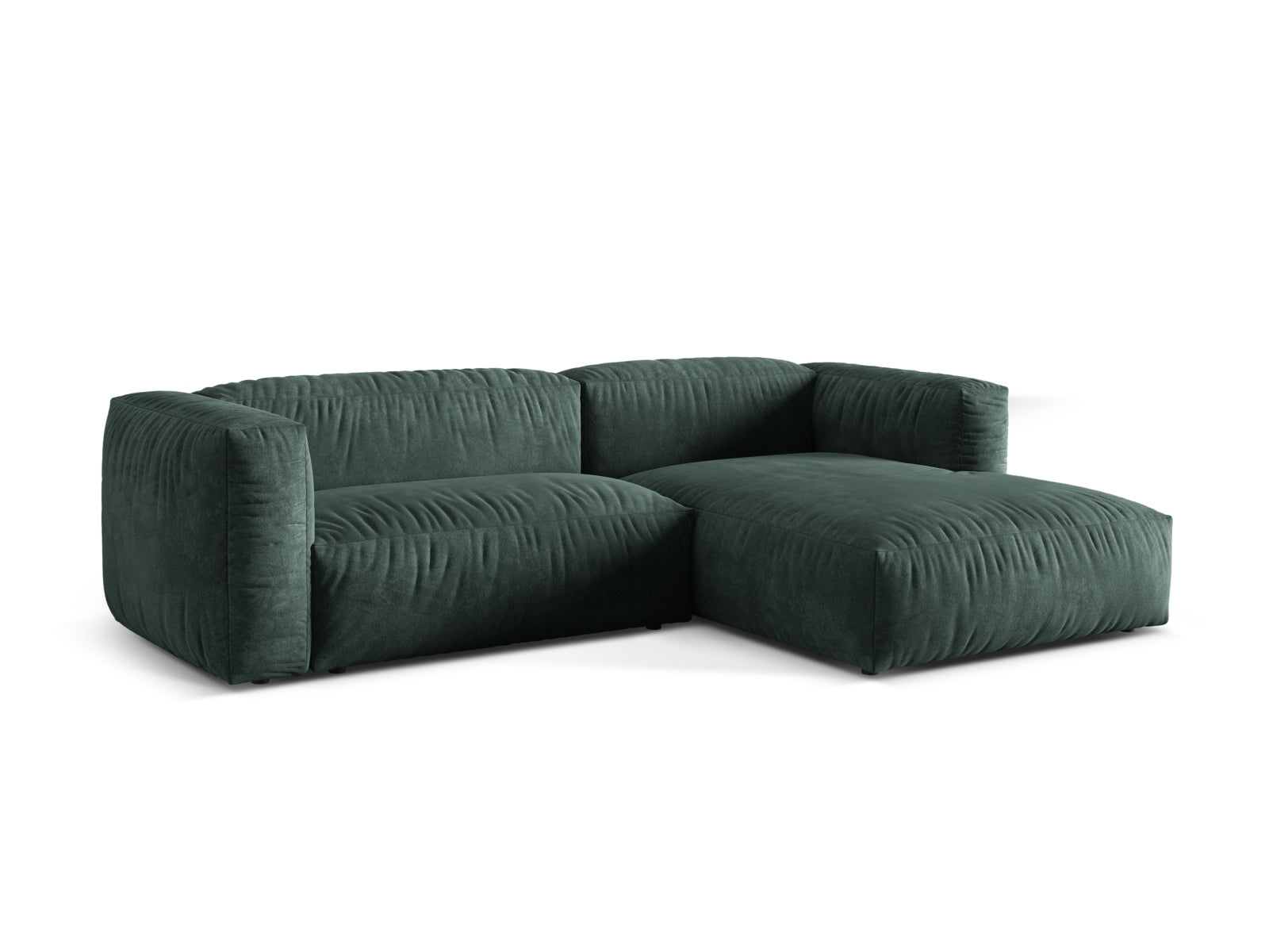 Martina Modulares Ecksofa rechts 2 Sitzer in Petrol-Vogue präsentiert im Onlineshop von KAQTU Design AG. L-Sofa rechts ist von Micadoni