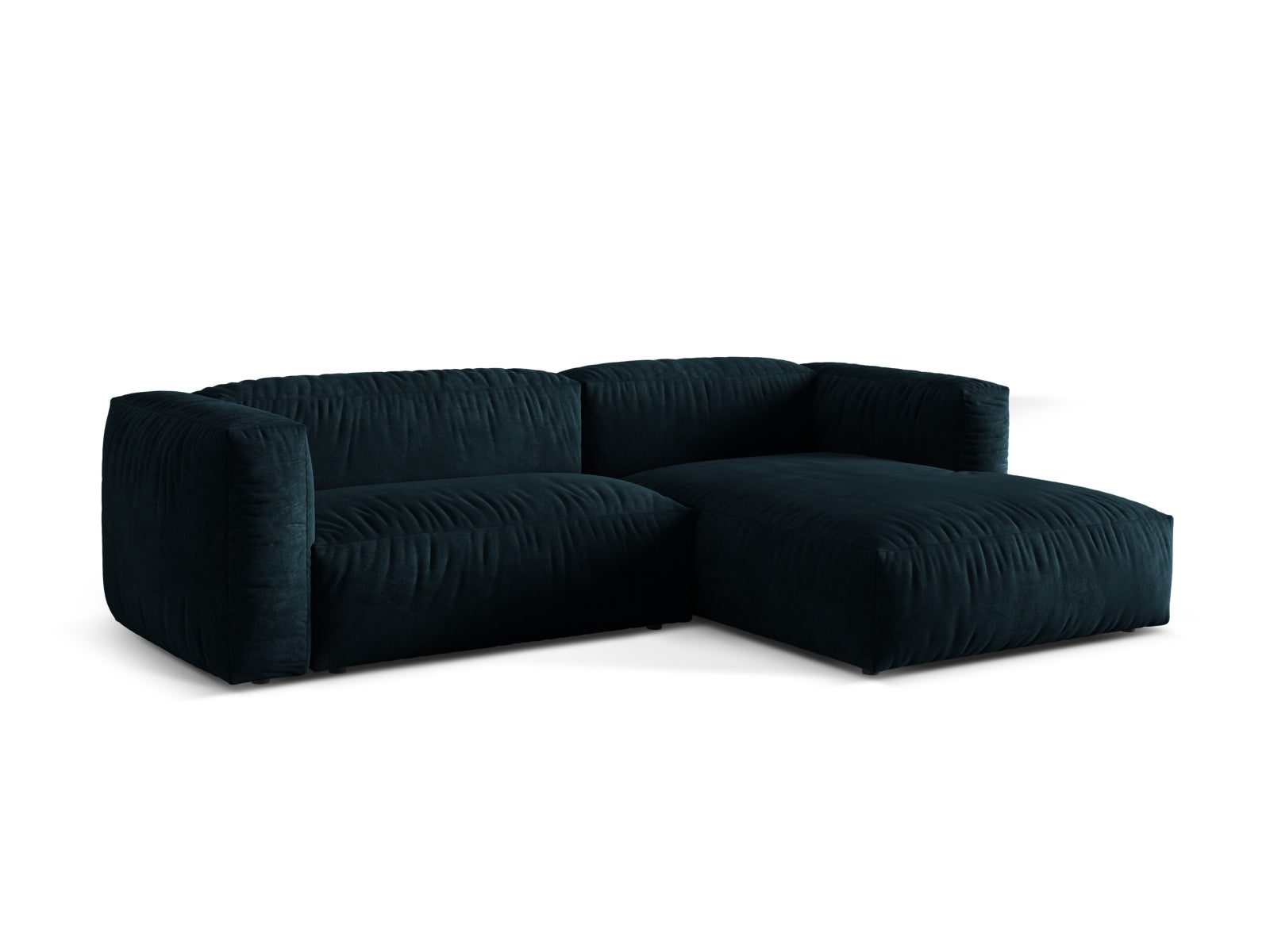 Elegantes Martina Ecksofa in Deep Petrol-Vogue, 2-Sitzer, ideal für stilvolle Wohnräume, erhältlich bei KAQTU Design AG.