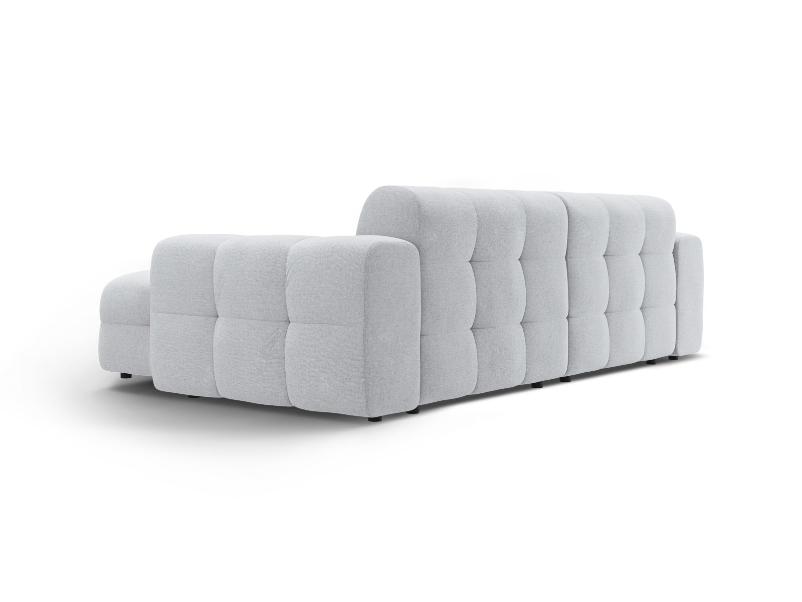 Modernes Kendal Ecksofa rechts, 4-Sitzer in stilvollem Grau, ideal für komfortable und elegante Wohnräume, erhältlich bei Micadoni.