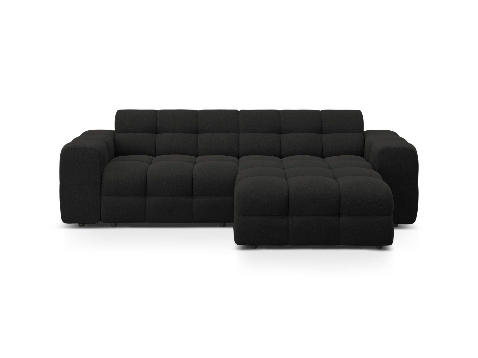 Kendal Ecksofa rechts 4 Sitzer in Black-Ottawa präsentiert im Onlineshop von KAQTU Design AG. L-Sofa rechts ist von Micadoni