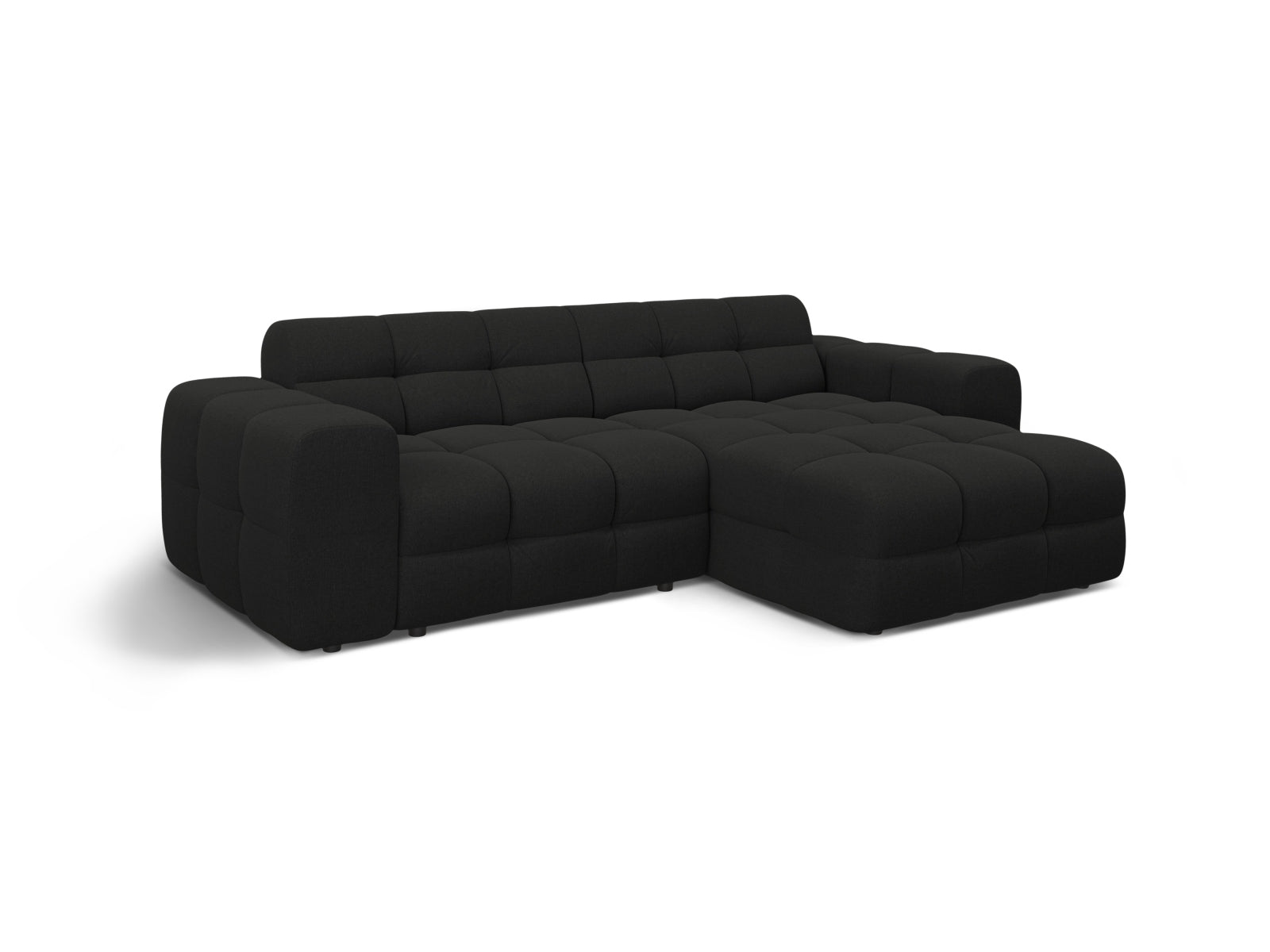 Erleben Sie das Kendal Ecksofa rechts 4 Sitzer von Micadoni – elegantes Velours, modernes Design und optimaler Komfort für Ihr Wohnzimmer.