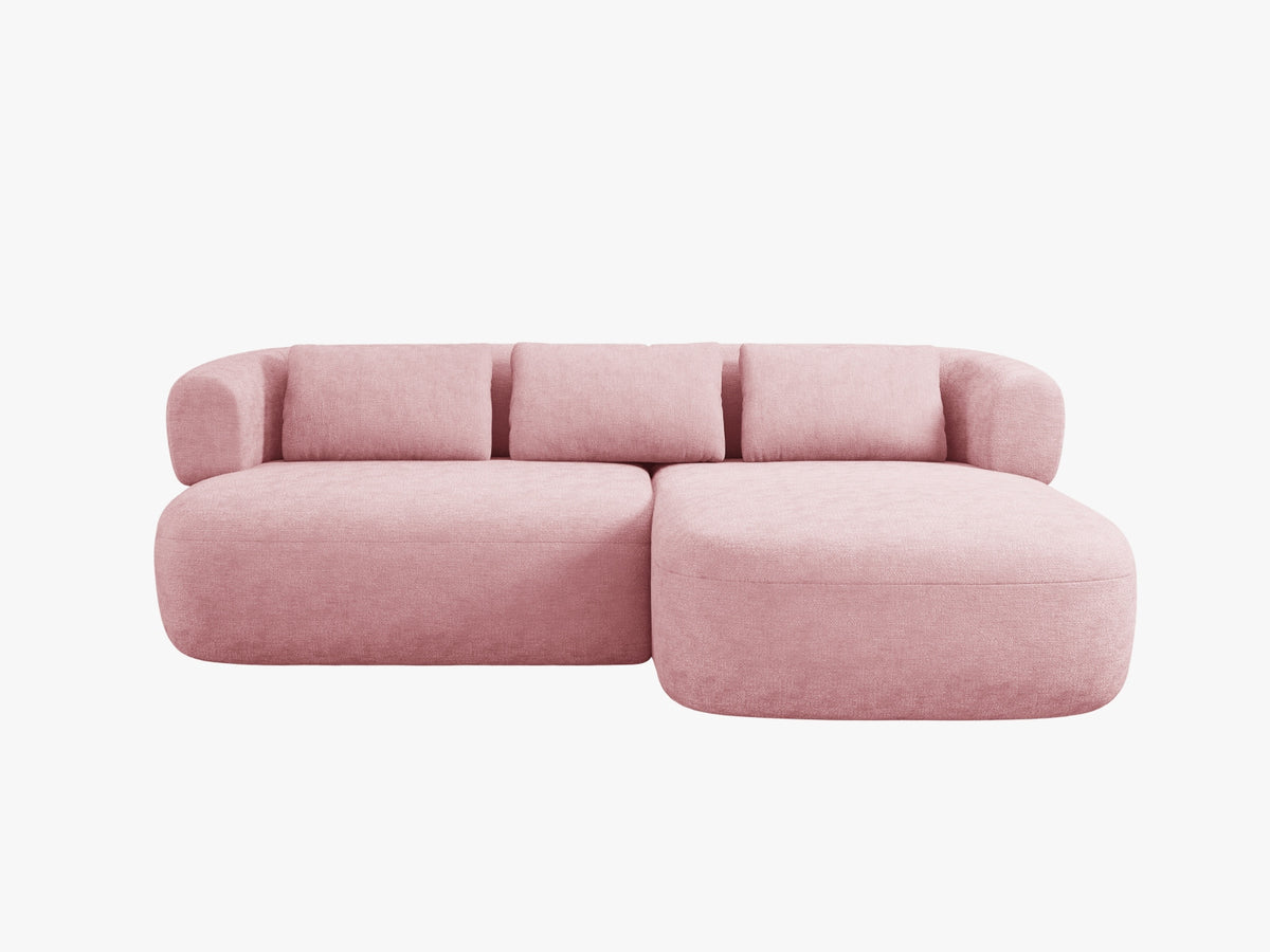 Jenny Ecksofa rechts 5 Sitzer in Pink-Perfect Harmony präsentiert im Onlineshop von KAQTU Design AG. L-Sofa rechts ist von Micadoni