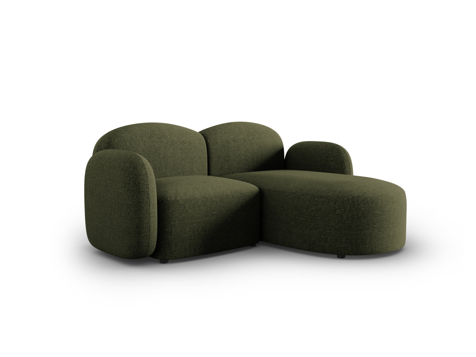 Erleben Sie das elegante Blair Ecksofa rechts 3 Sitzer von Micadoni. Luxuriöser Velours und zeitgemässes Design für Ihr stilvolles Wohnzimmer.