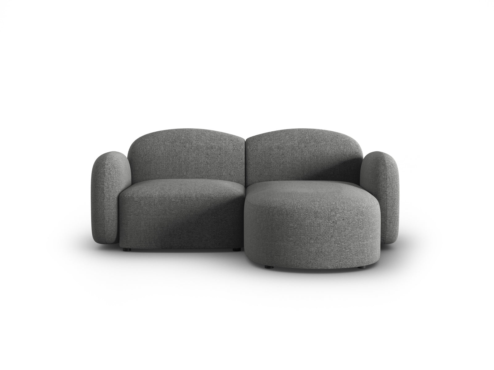 Blair Ecksofa rechts 3 Sitzer in Dark Grey Melange präsentiert im Onlineshop von KAQTU Design AG. Ecksofa rechts ist von Micadoni