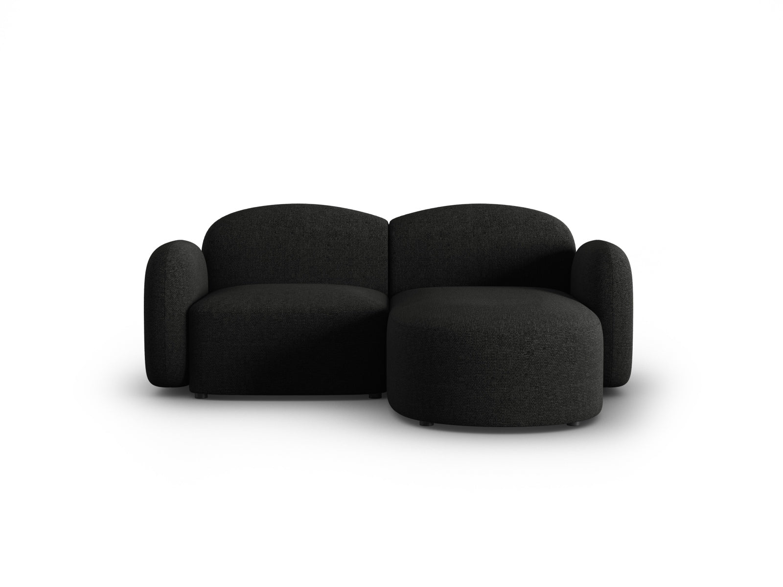 Blair Ecksofa rechts 3 Sitzer in Black Melange präsentiert im Onlineshop von KAQTU Design AG. Ecksofa rechts ist von Micadoni