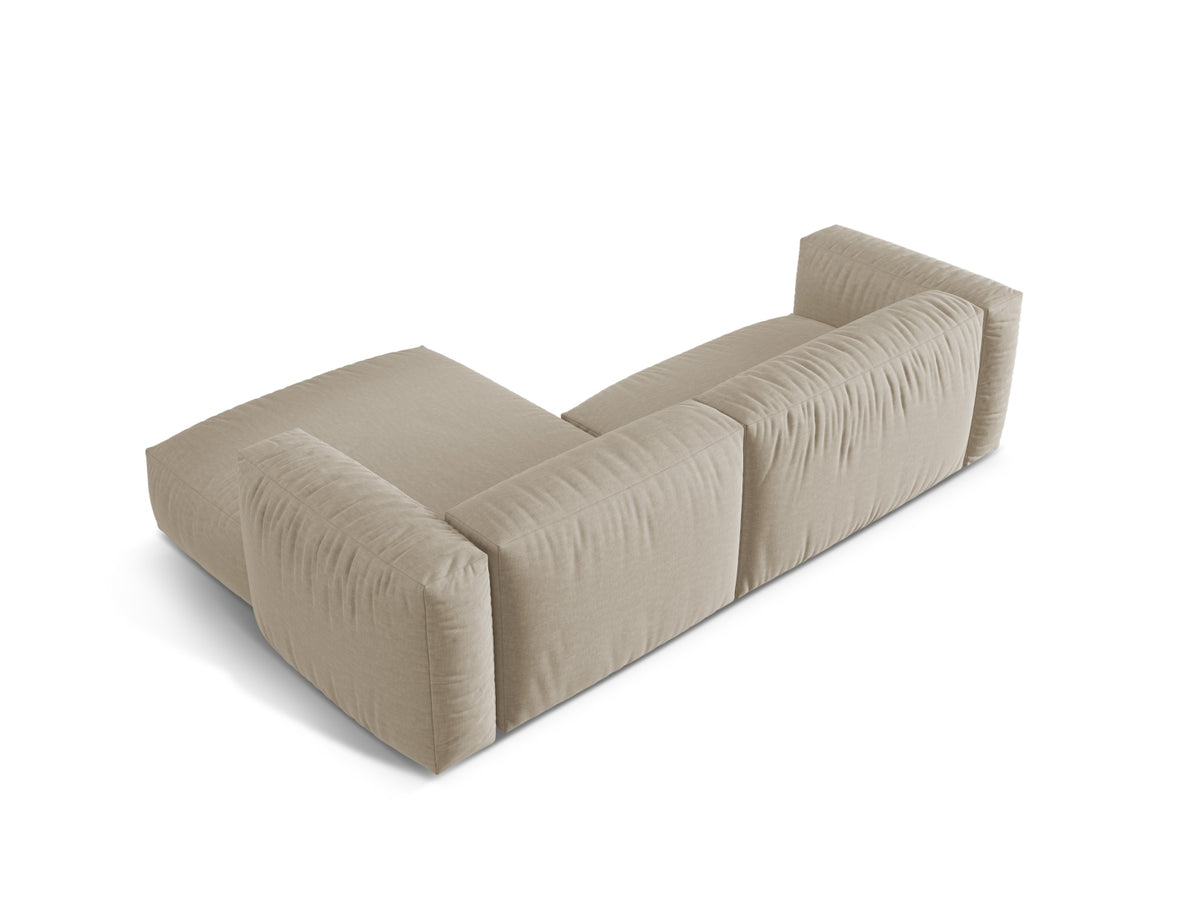 Martina Modulares Ecksofa rechts 2 Sitzer in Light Beige-Boston präsentiert im Onlineshop von KAQTU Design AG. L-Sofa rechts ist von Micadoni
