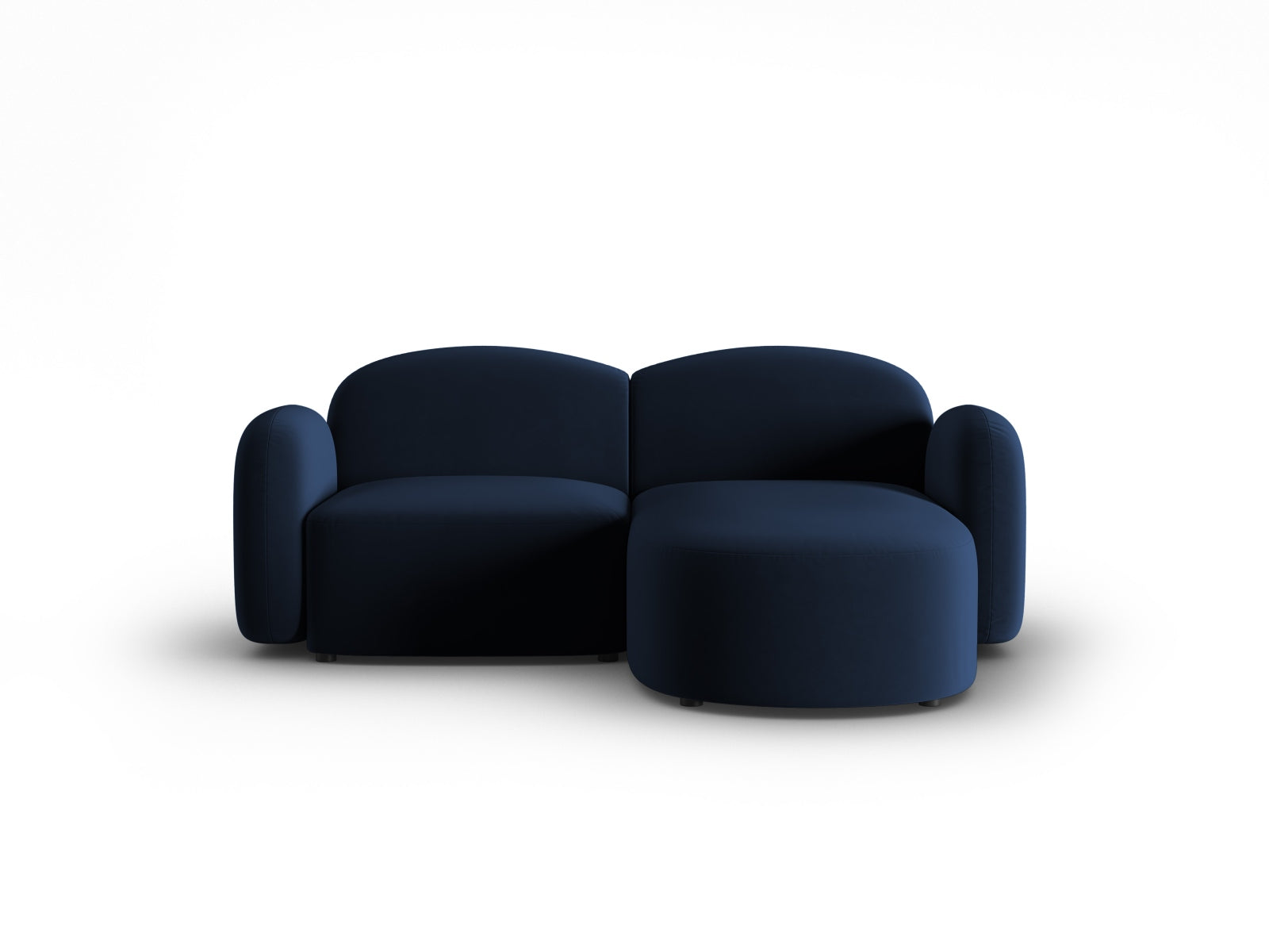 Blair Velour Ecksofa rechts 3 Sitzer in Royal Blue präsentiert im Onlineshop von KAQTU Design AG. Ecksofa rechts ist von Micadoni