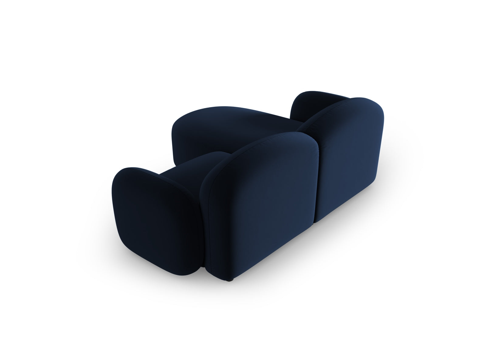 Blair Velour Ecksofa rechts 3 Sitzer in Royal Blue-Casino präsentiert im Onlineshop von KAQTU Design AG. L-Sofa rechts ist von Micadoni