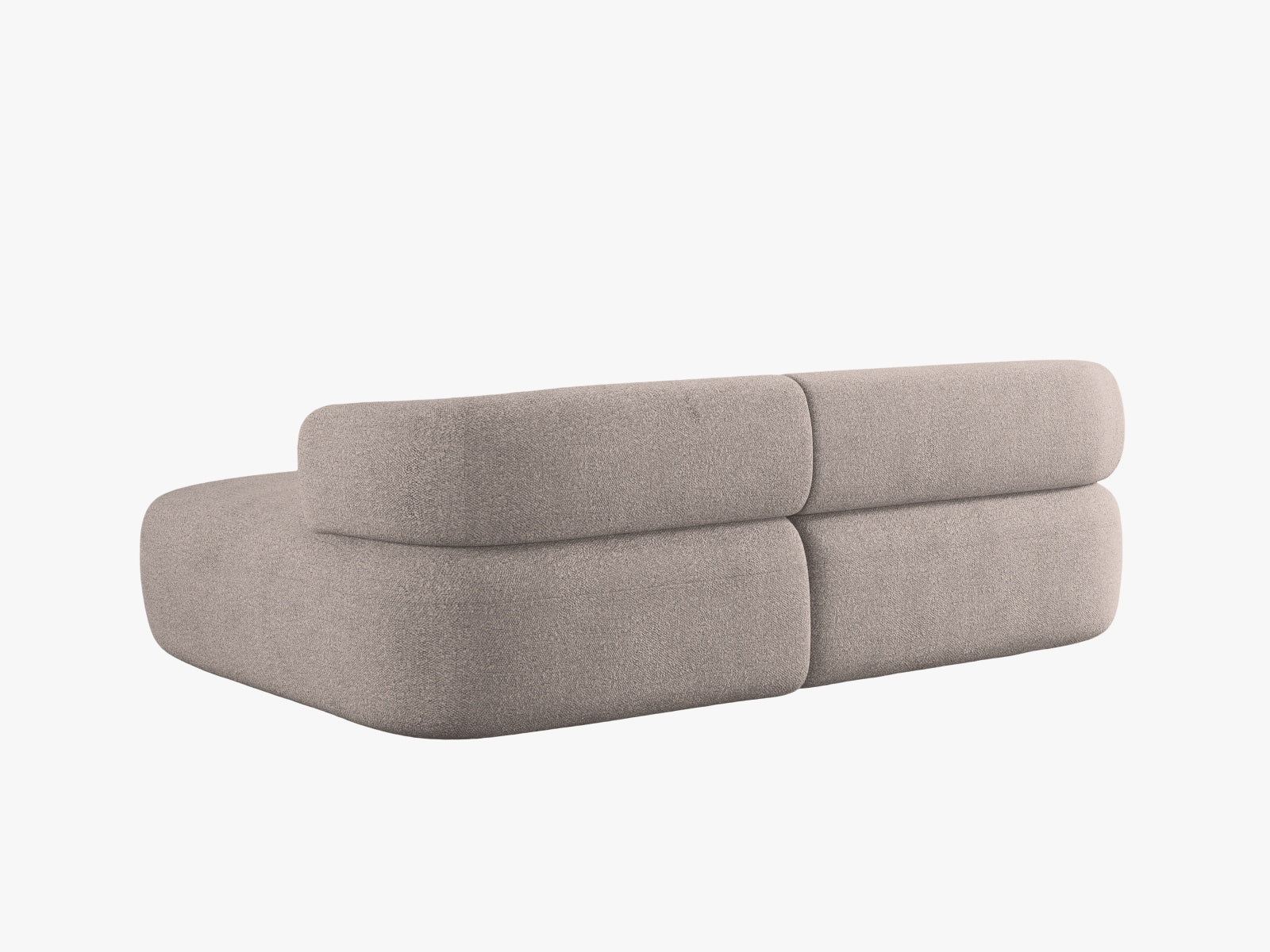 Elegantes Ecksofa Jenny in stilvollem Braun, perfekt für gesellige Abende und gemütliche Stunden im Wohnzimmer.