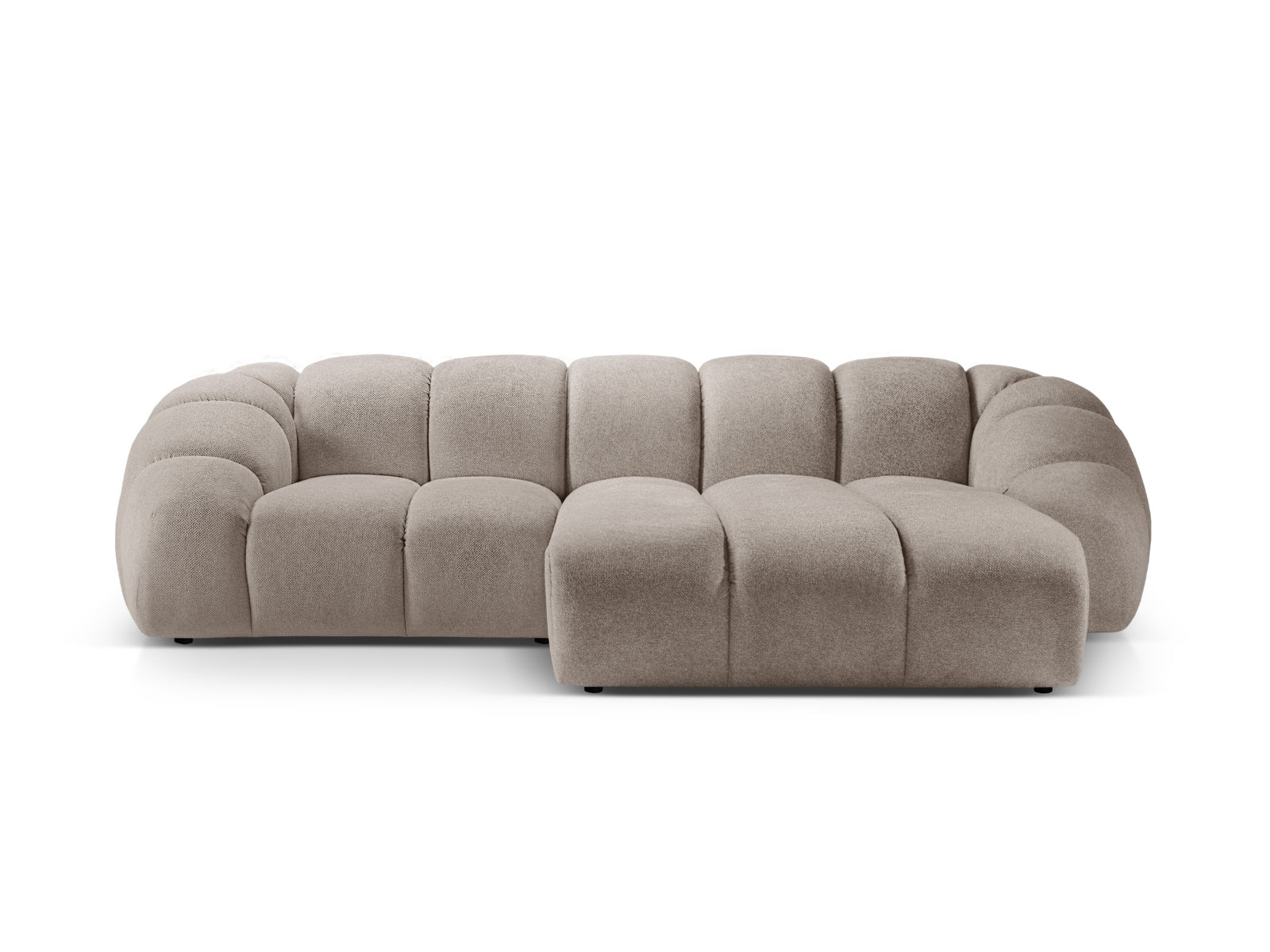Diana Ecksofa rechts 3 Sitzer in Dark Beige präsentiert im Onlineshop von KAQTU Design AG. Ecksofa rechts ist von Micadoni