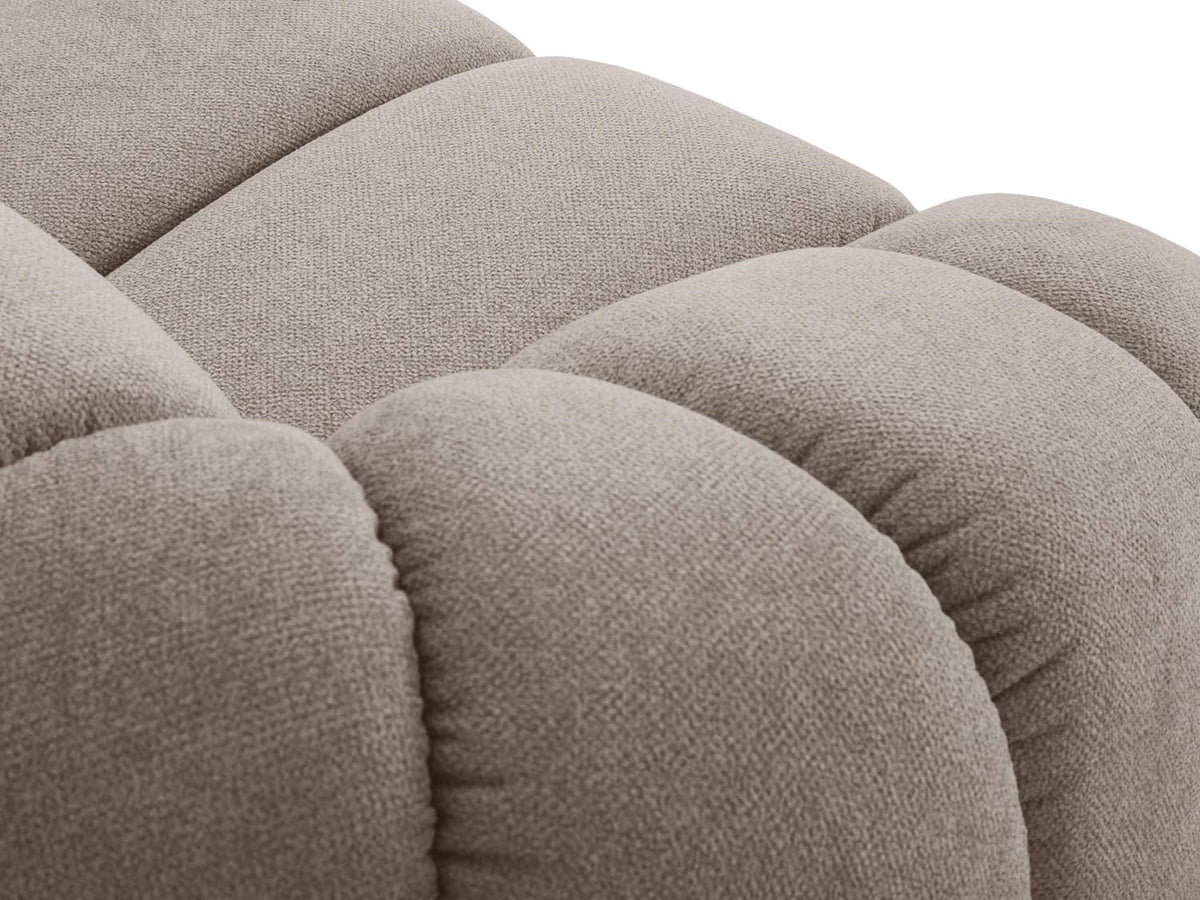 Diana Ecksofa rechts 3 Sitzer in Dark Beige-Bubble präsentiert im Onlineshop von KAQTU Design AG. L-Sofa rechts ist von Micadoni