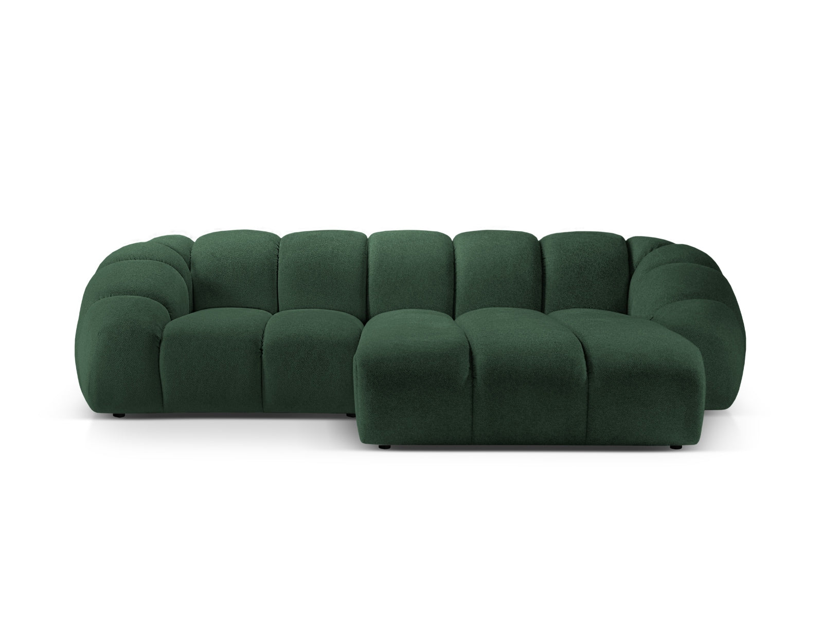 Diana Ecksofa rechts 3 Sitzer in Green präsentiert im Onlineshop von KAQTU Design AG. Ecksofa rechts ist von Micadoni