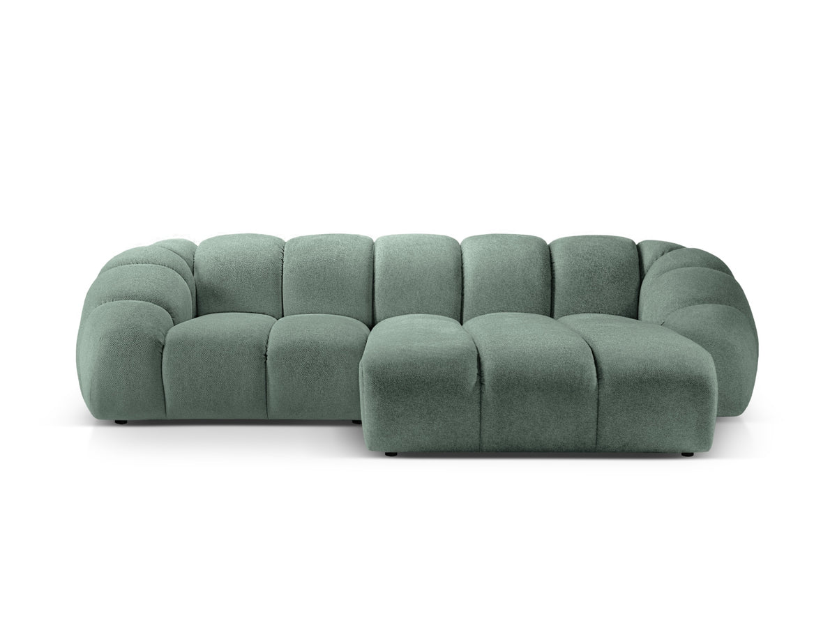 Diana Ecksofa rechts 3 Sitzer in Mint-Bubble präsentiert im Onlineshop von KAQTU Design AG. L-Sofa rechts ist von Micadoni
