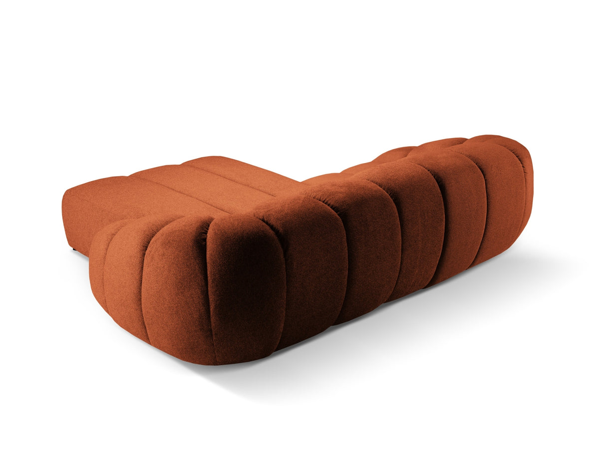 Diana Ecksofa rechts 3 Sitzer in Terracotta-Bubble präsentiert im Onlineshop von KAQTU Design AG. L-Sofa rechts ist von Micadoni