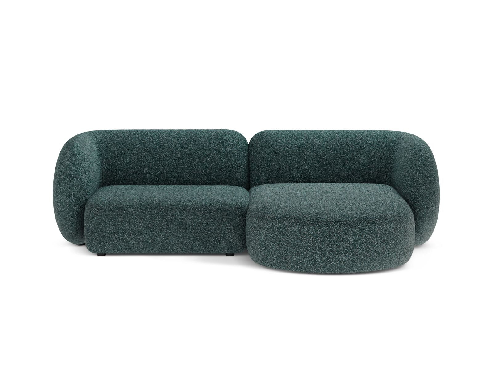 2-Sitzer Ecksofa rechts Kate in Green Blue Melange-Puente präsentiert im Onlineshop von KAQTU Design AG. Ecksofa rechts ist von Micadoni