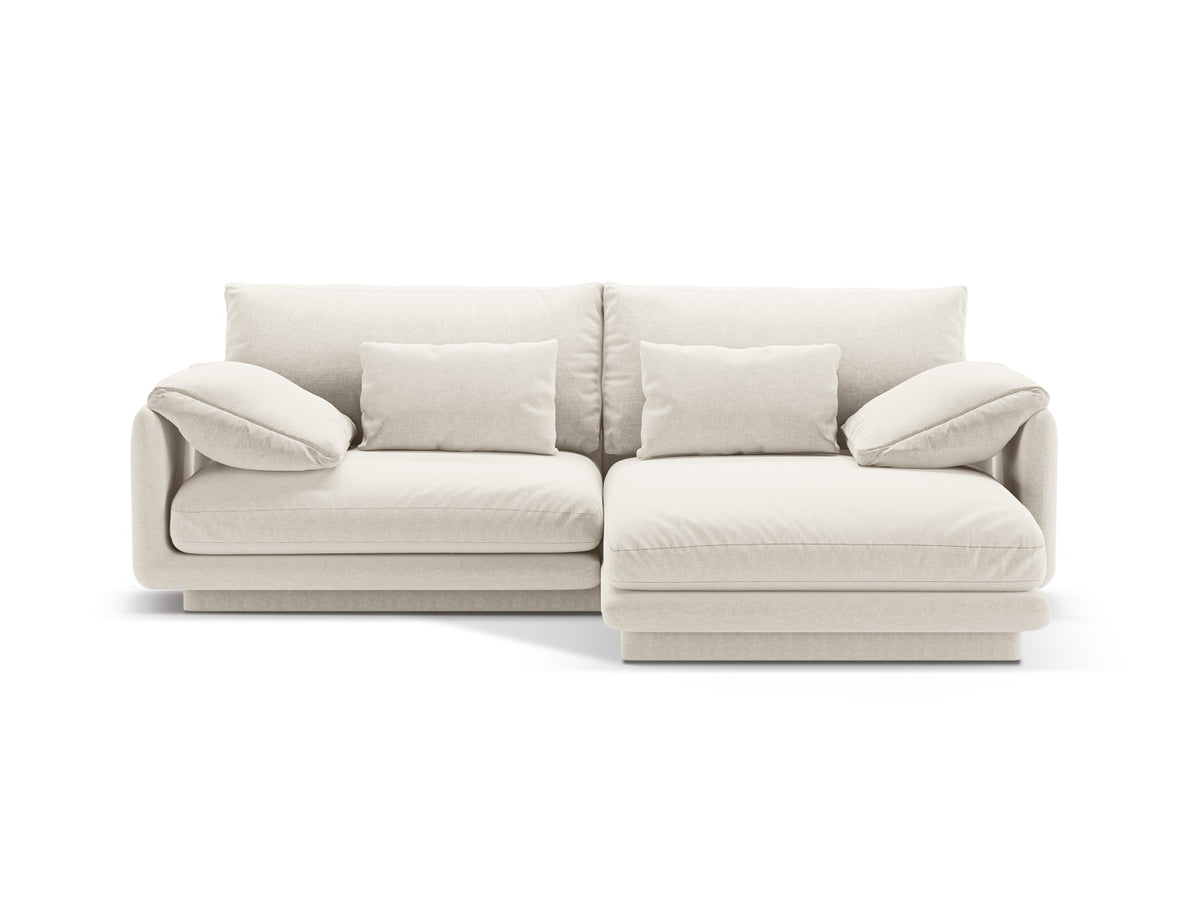 Torino Ecksofa rechts 3 Sitzer in Ivory-Wind präsentiert im Onlineshop von KAQTU Design AG. L-Sofa rechts ist von Micadoni