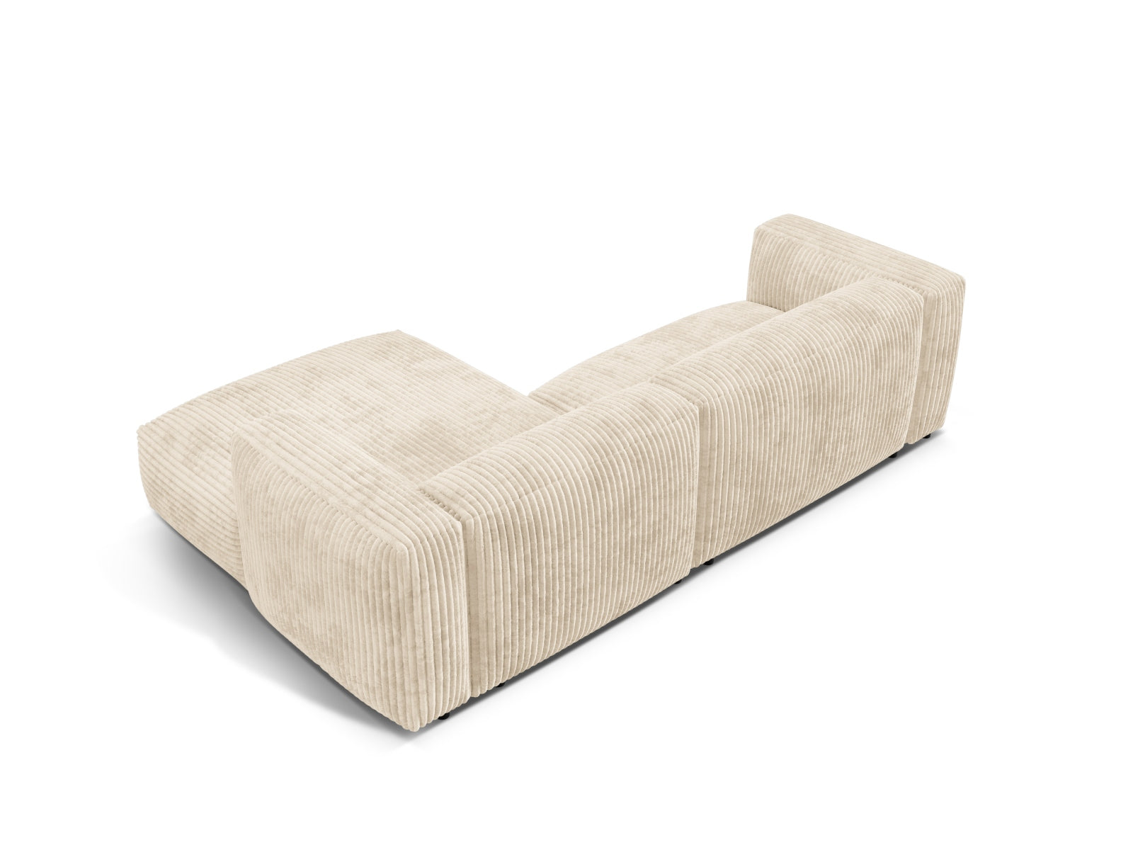 Martina Modulares Ecksofa rechts 2 Sitzer in Light Beige-Tilia präsentiert im Onlineshop von KAQTU Design AG. L-Sofa rechts ist von Micadoni