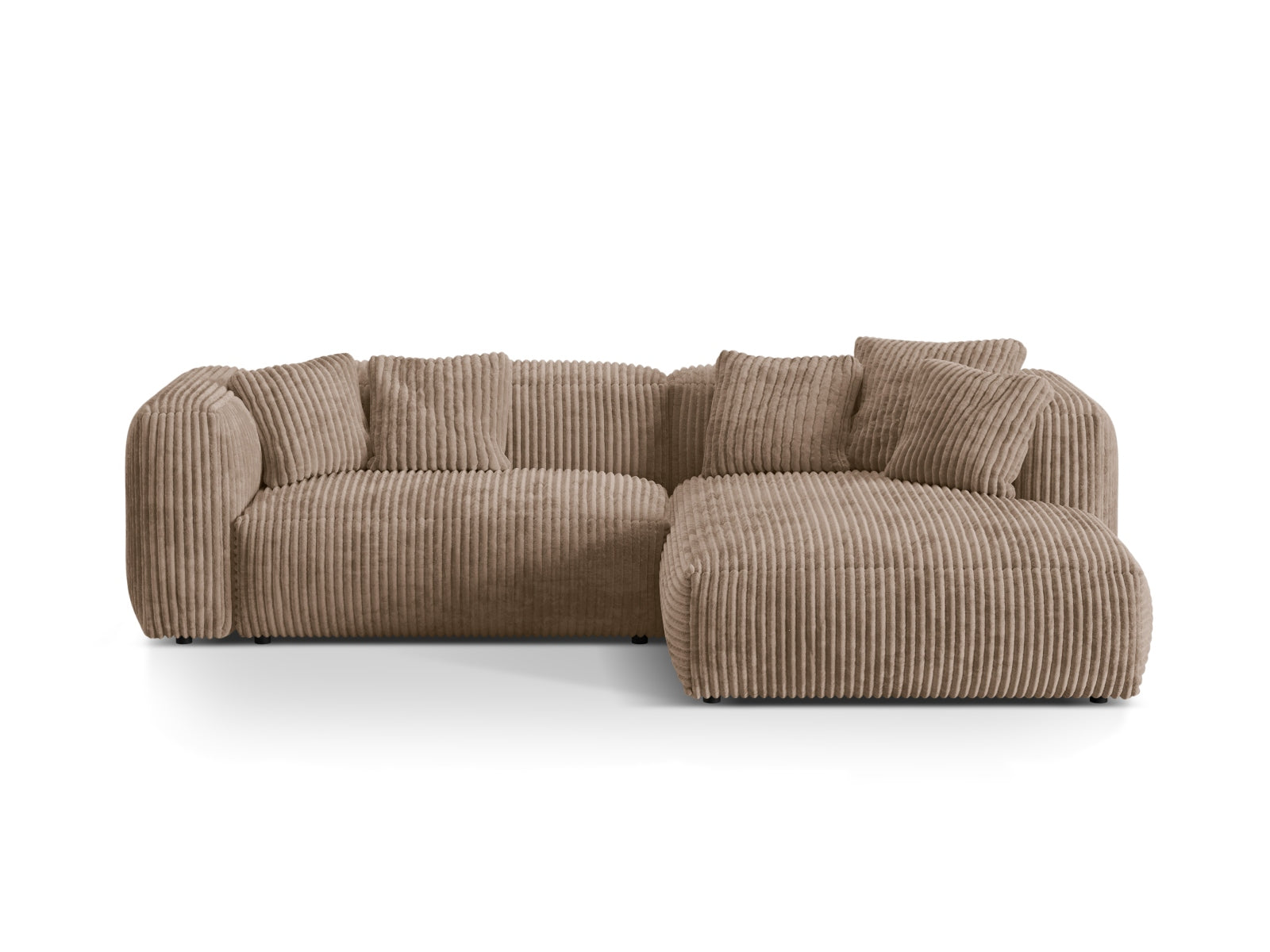 Martina Modulares Ecksofa rechts 2 Sitzer in Acorn-Tilia präsentiert im Onlineshop von KAQTU Design AG. L-Sofa rechts ist von Micadoni