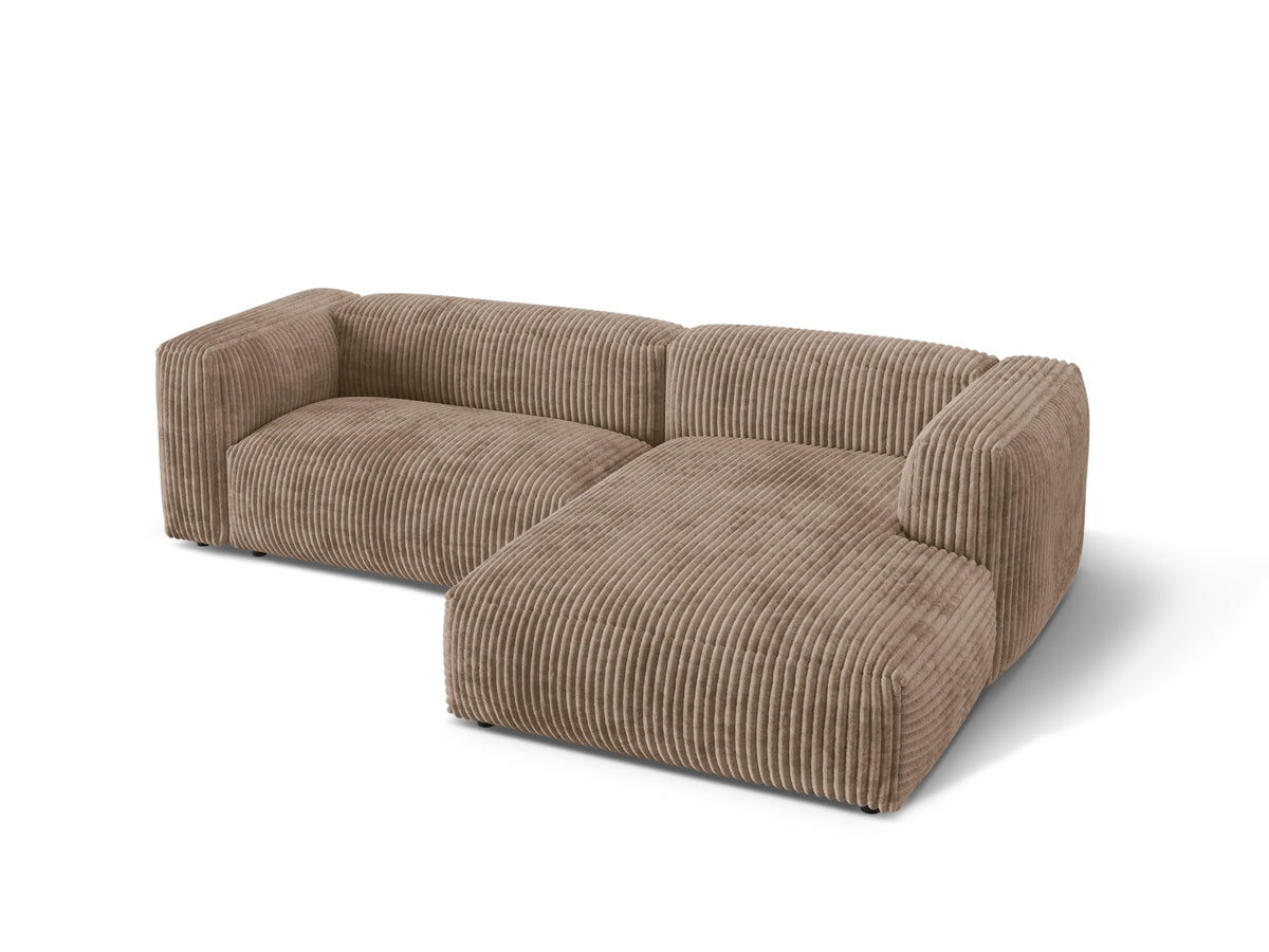 Martina Modulares Ecksofa rechts 2 Sitzer in Acorn-Tilia präsentiert im Onlineshop von KAQTU Design AG. L-Sofa rechts ist von Micadoni
