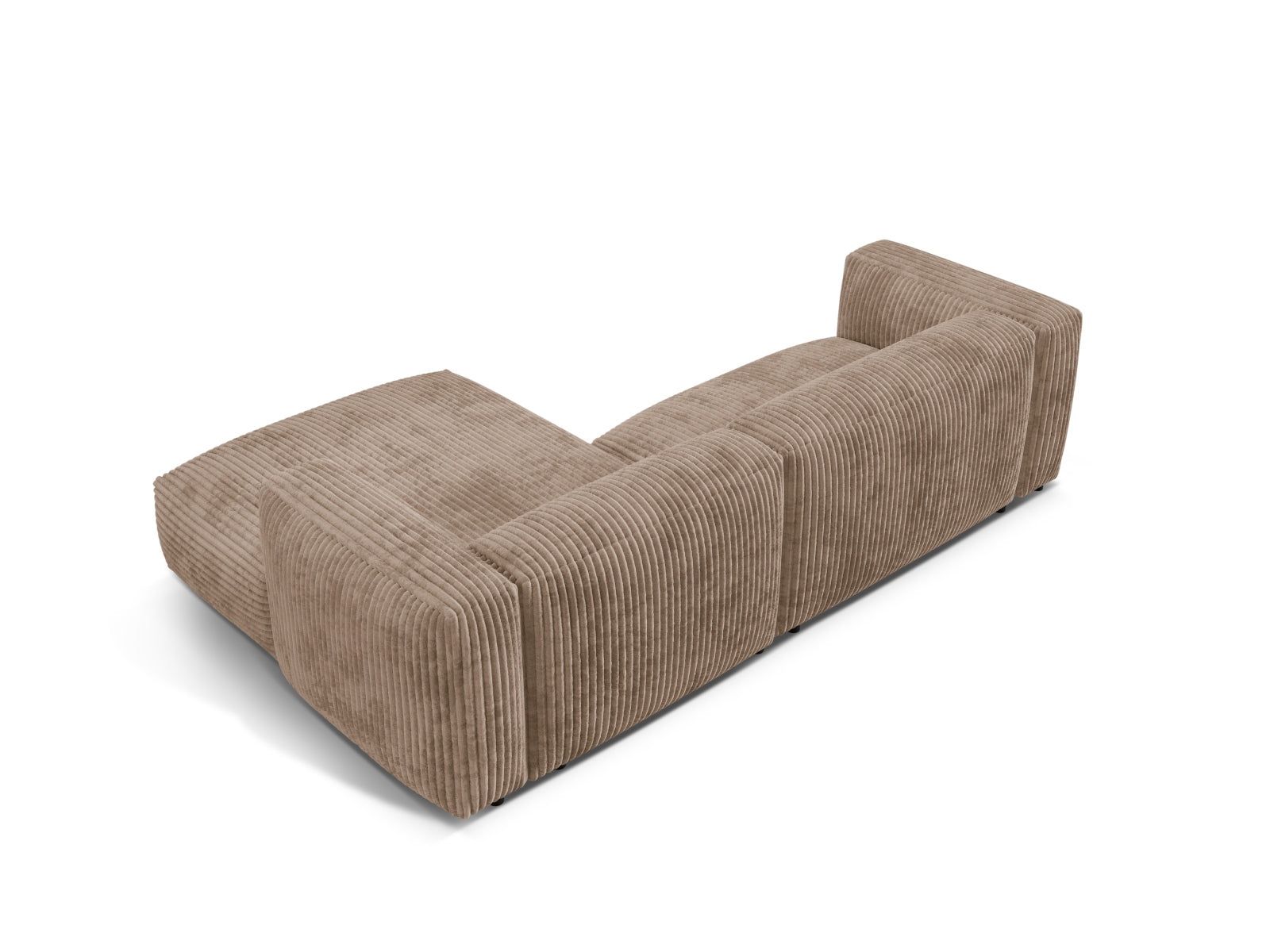 Martina Modulares Ecksofa rechts 2 Sitzer in Acorn-Tilia präsentiert im Onlineshop von KAQTU Design AG. L-Sofa rechts ist von Micadoni