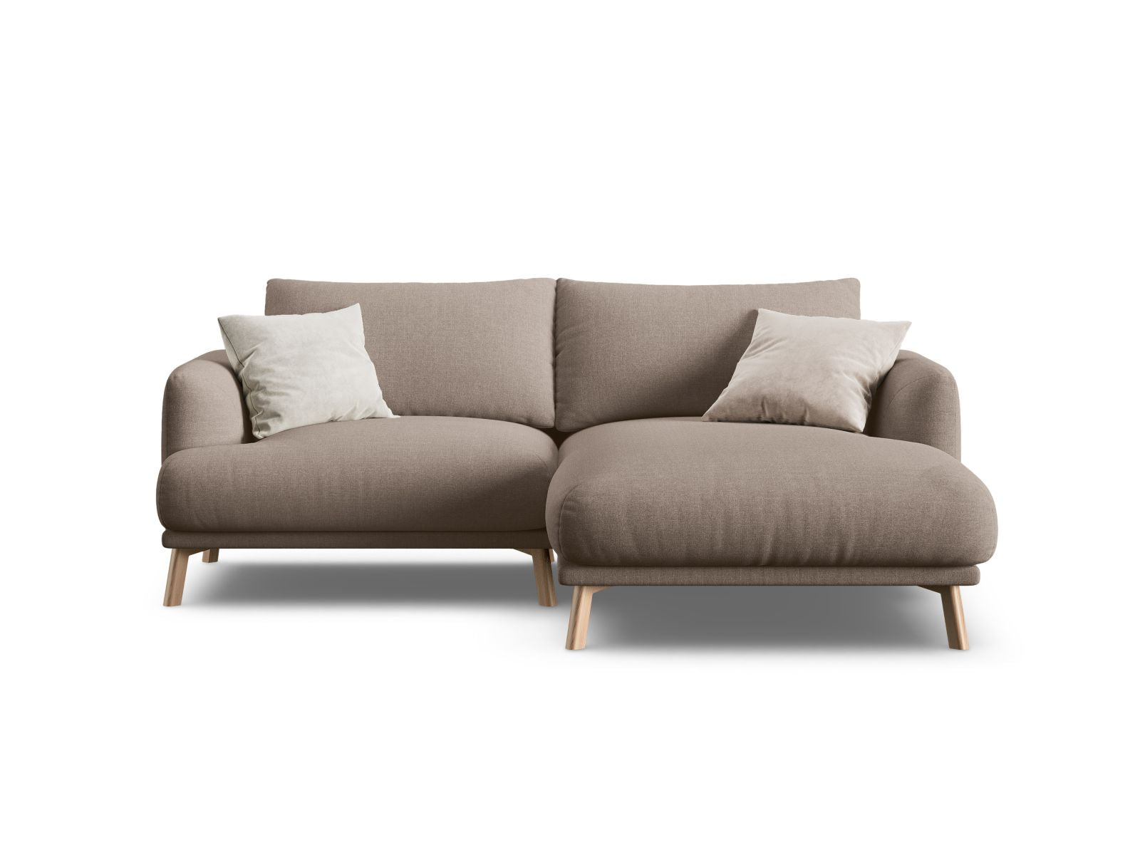 3-Sitzer Ecksofa rechts Naomi in Cappuccino-Liberty präsentiert im Onlineshop von KAQTU Design AG. Ecksofa rechts ist von Micadoni
