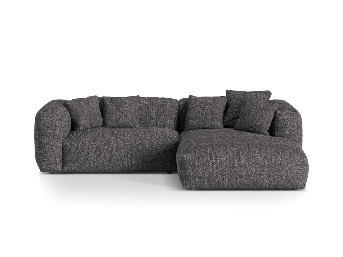 2-Sitzer Modular Rechter Ecksofa Martina in Anthracite-Monet präsentiert im Onlineshop von KAQTU Design AG. Ecksofa rechts ist von Micadoni