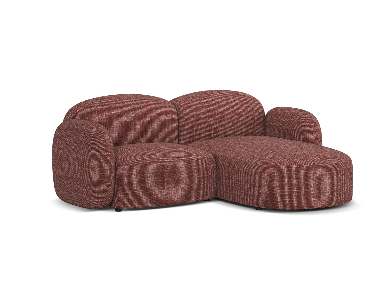 3-Sitzer Ecksofa rechts Blair in Red-Baltimore präsentiert im Onlineshop von KAQTU Design AG. Ecksofa rechts ist von Micadoni