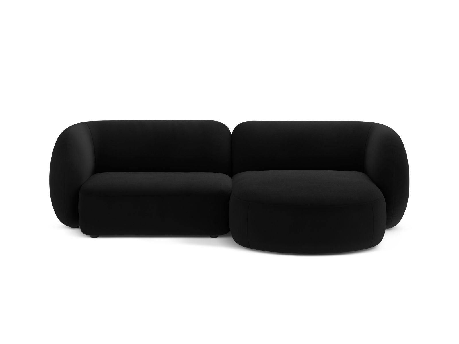 2-Sitzer Modular Ecksofa rechts Kate in Black-Salvador präsentiert im Onlineshop von KAQTU Design AG. Ecksofa rechts ist von Micadoni