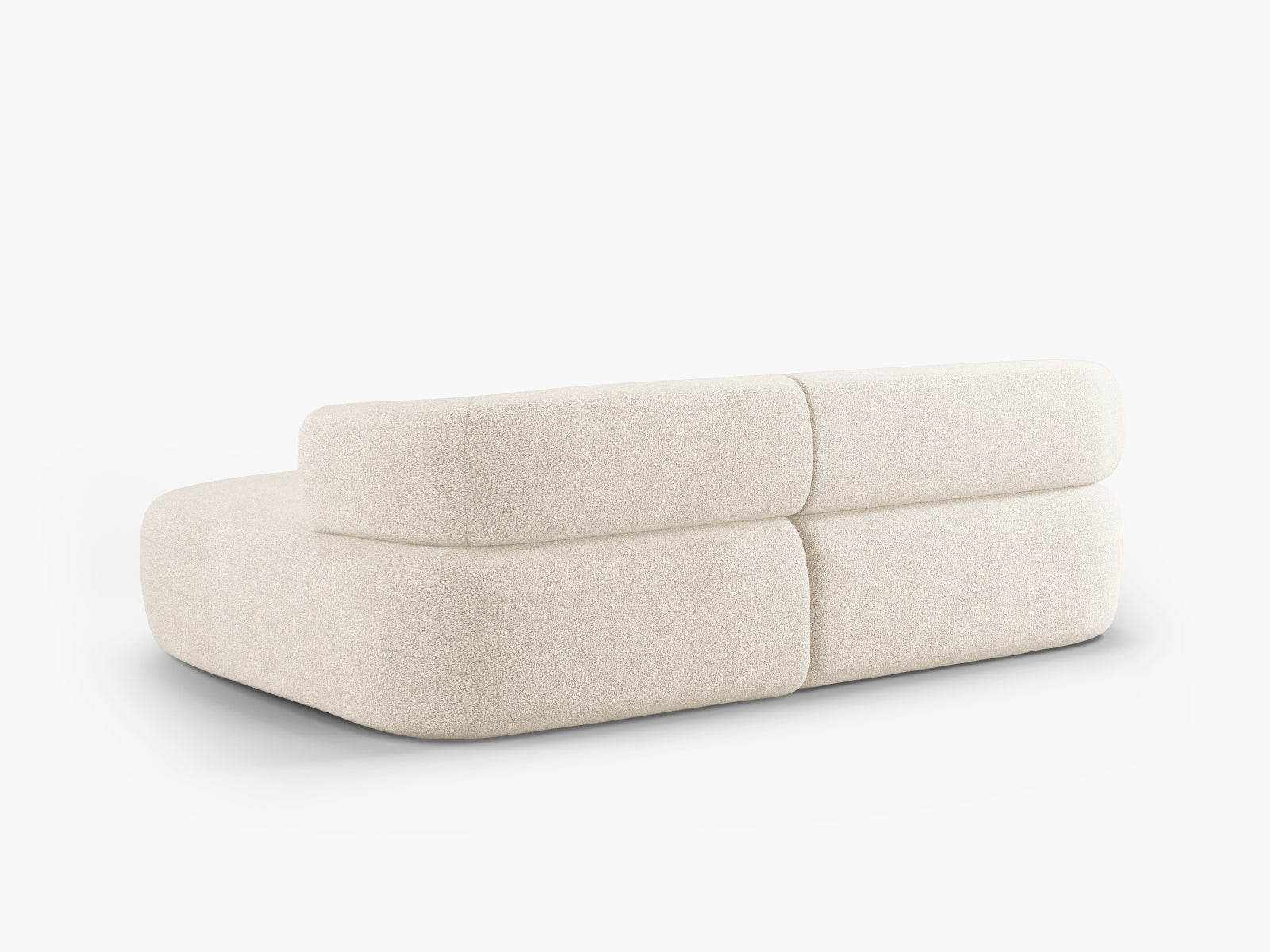 Erleben Sie das Jenny Boucle Ecksofa rechts 5 Sitzer von Micadoni – ein elegantes Möbelstück, das Komfort und Stil in Ihr Zuhause bringt!