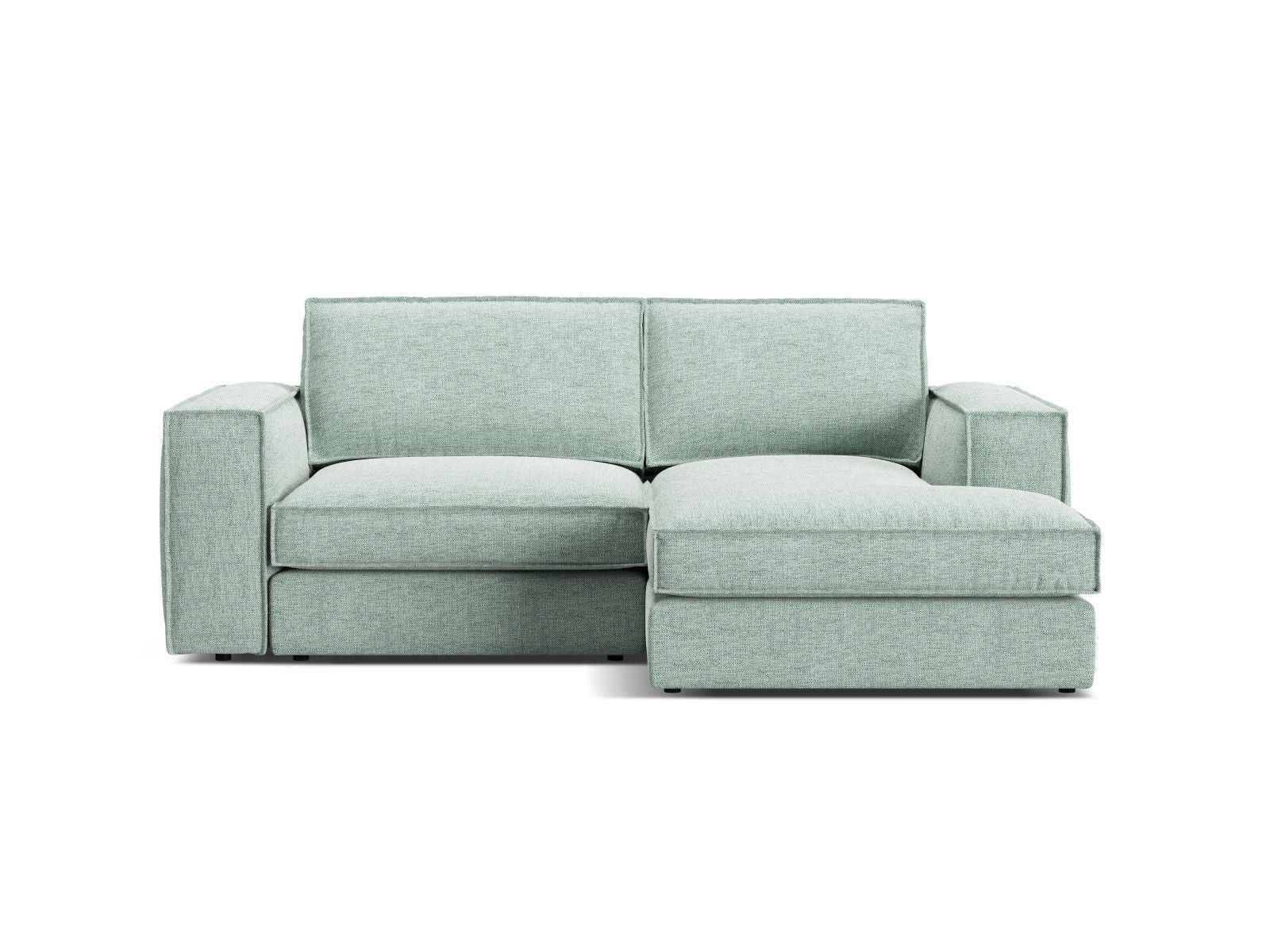 2-Sitzer Ecksofa rechts Pola in Mint-Babel präsentiert im Onlineshop von KAQTU Design AG. Ecksofa rechts ist von Micadoni