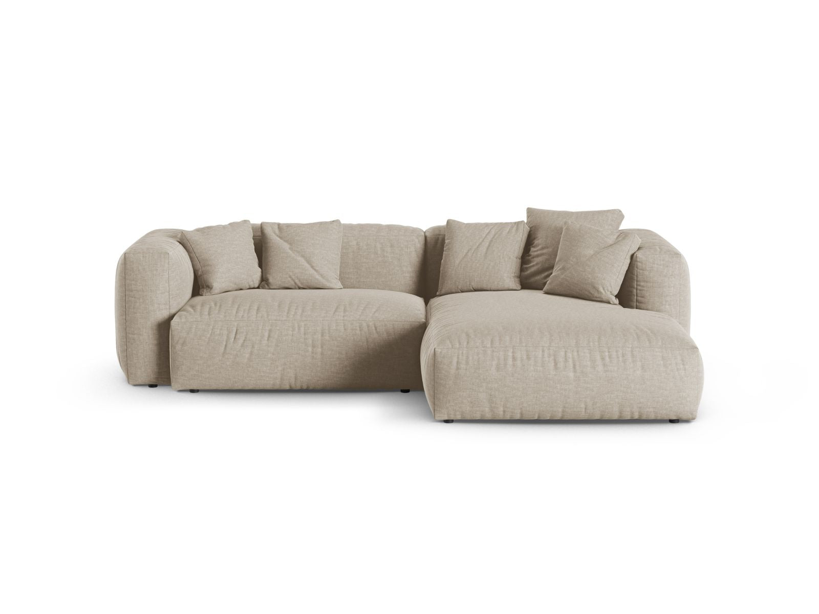 2-Sitzer Ecksofa rechts XL Martina in Light Beige-Boston präsentiert im Onlineshop von KAQTU Design AG. Ecksofa rechts ist von Micadoni