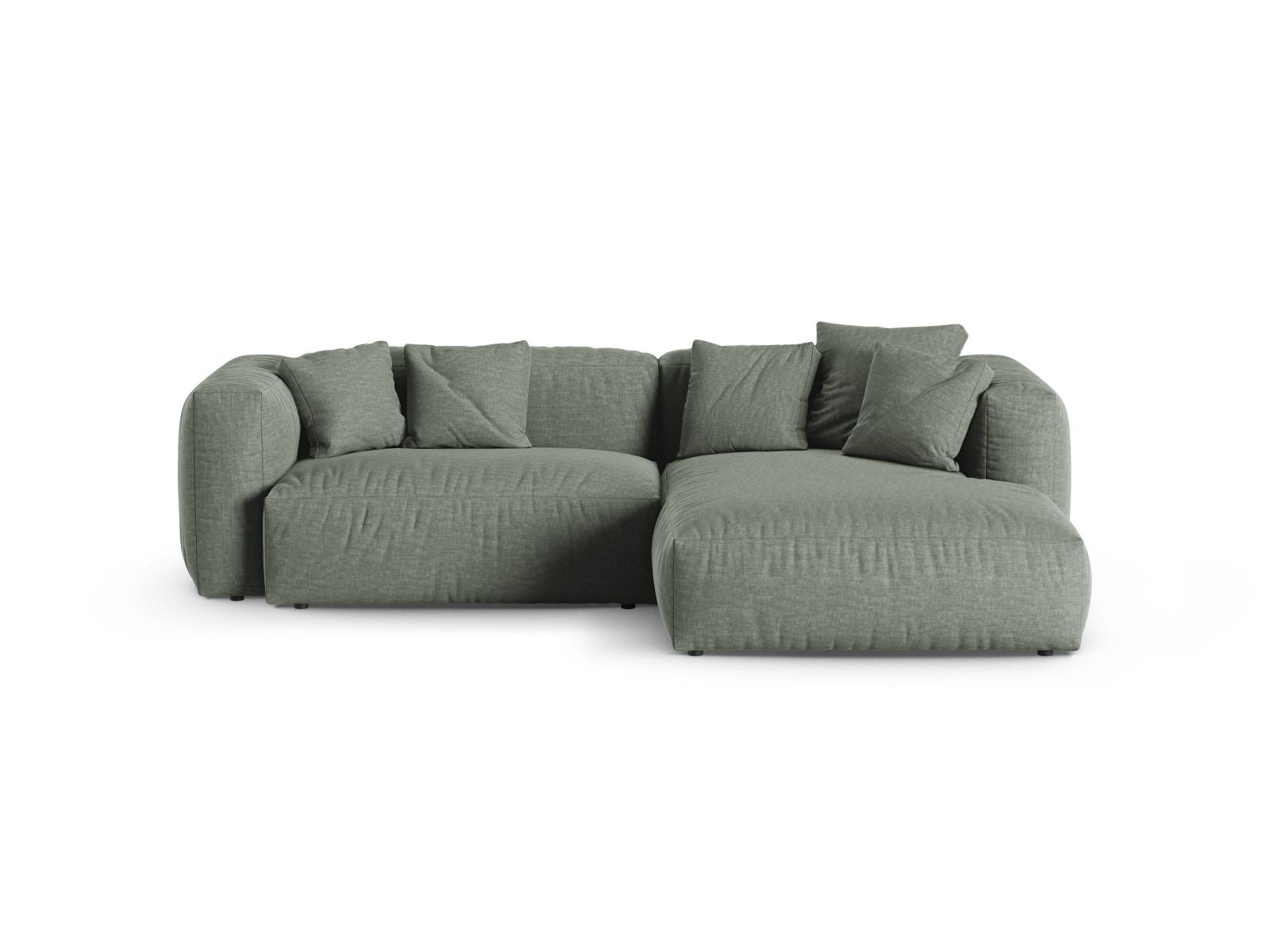 2-Sitzer Ecksofa rechts XL Martina in Moss Green-Boston präsentiert im Onlineshop von KAQTU Design AG. Ecksofa rechts ist von Micadoni