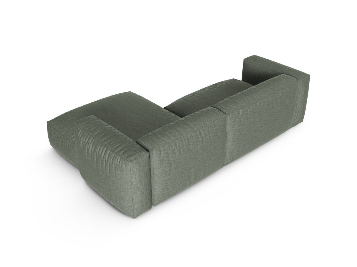 2-Sitzer Ecksofa rechts XL Martina in Moss Green-Boston präsentiert im Onlineshop von KAQTU Design AG. Ecksofa rechts ist von Micadoni