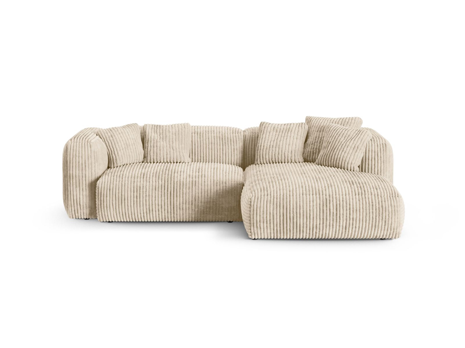 2-Sitzer Ecksofa rechts XL Martina in Light Beige-Tilia präsentiert im Onlineshop von KAQTU Design AG. Ecksofa rechts ist von Micadoni