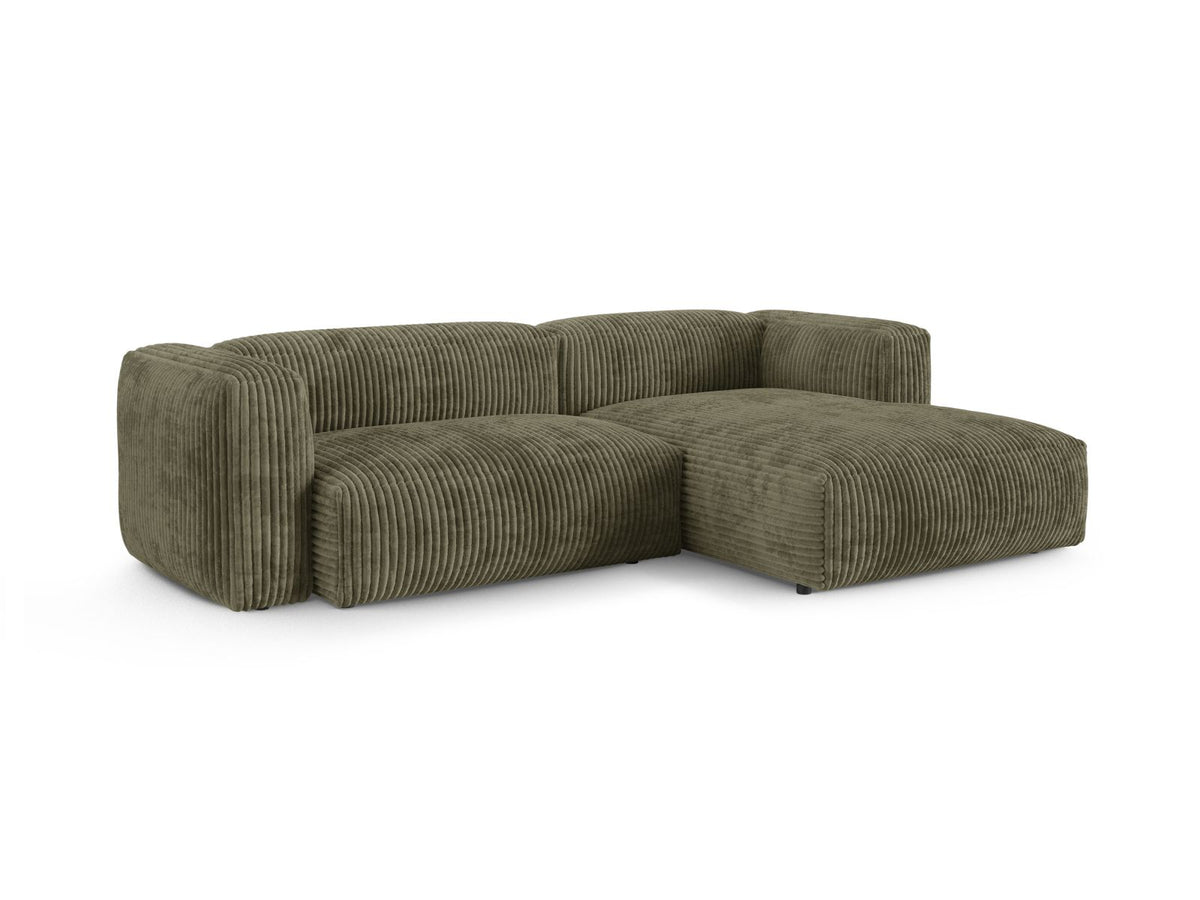 2-Sitzer Ecksofa rechts XL Martina in Moss Green-Tilia präsentiert im Onlineshop von KAQTU Design AG. Ecksofa rechts ist von Micadoni